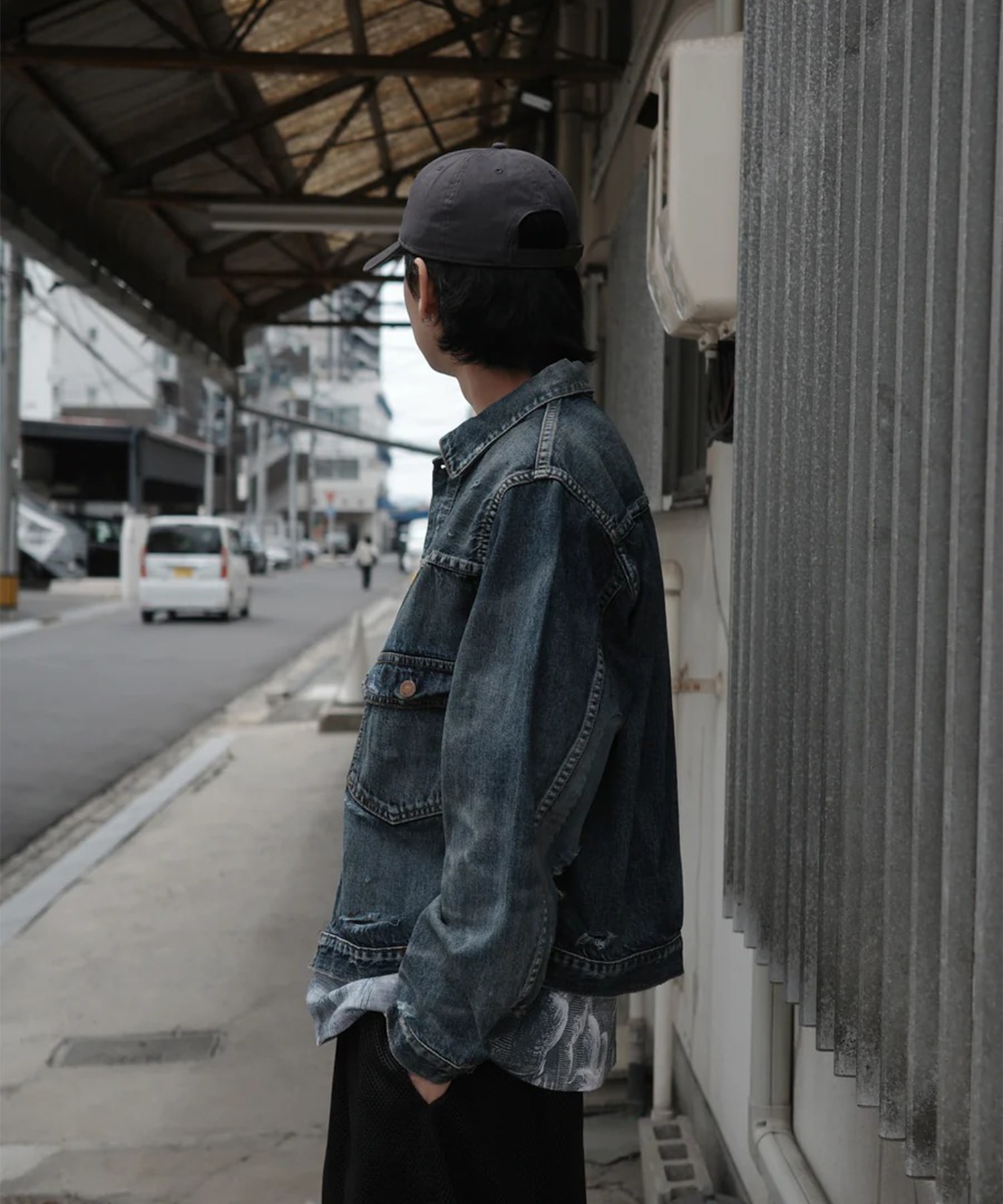 REMAKED DOUBLE POCKET DENIM JACKET ANACHRONORM