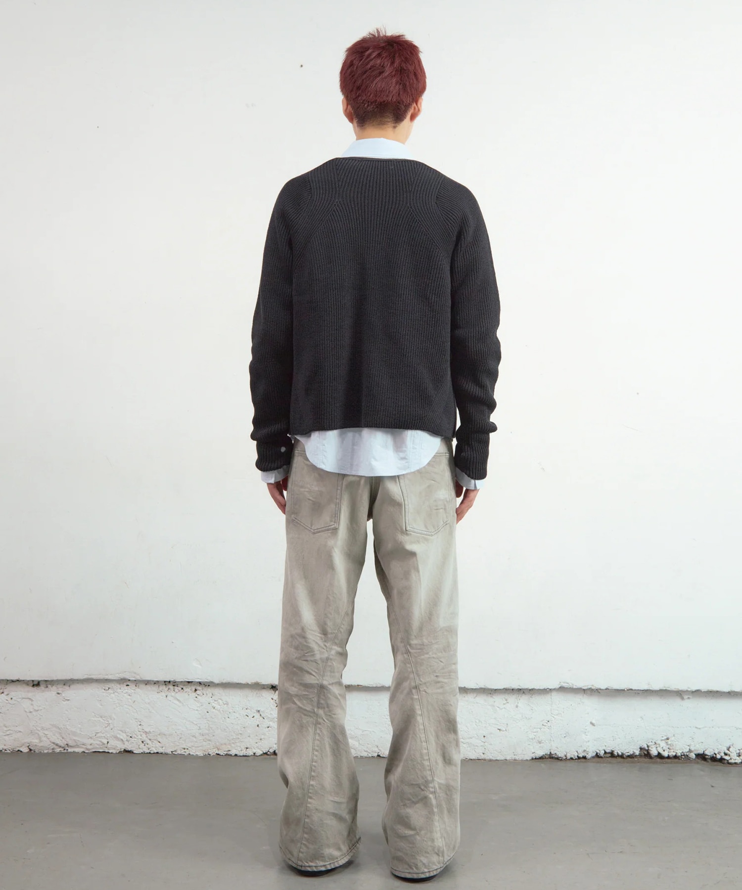 RIBBED CARDIGAN NVRFRGT