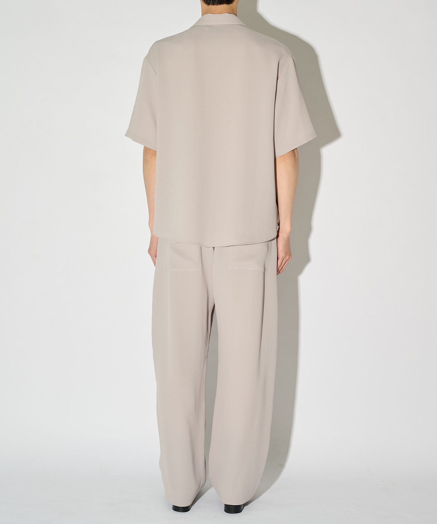 別注 Cord pique Asymmetrical Short Sleeve Shirt CULLNI