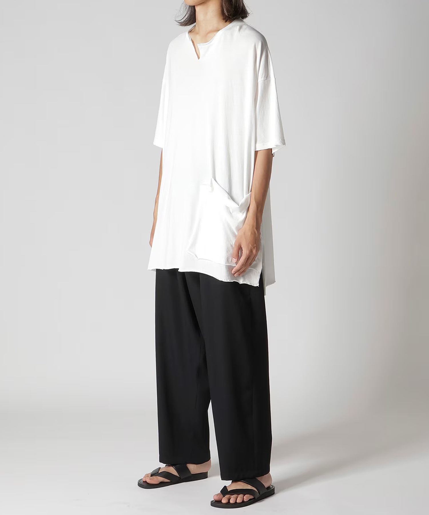 HK-T10-080 POCKET S/S TEE B Yohji Yamamoto