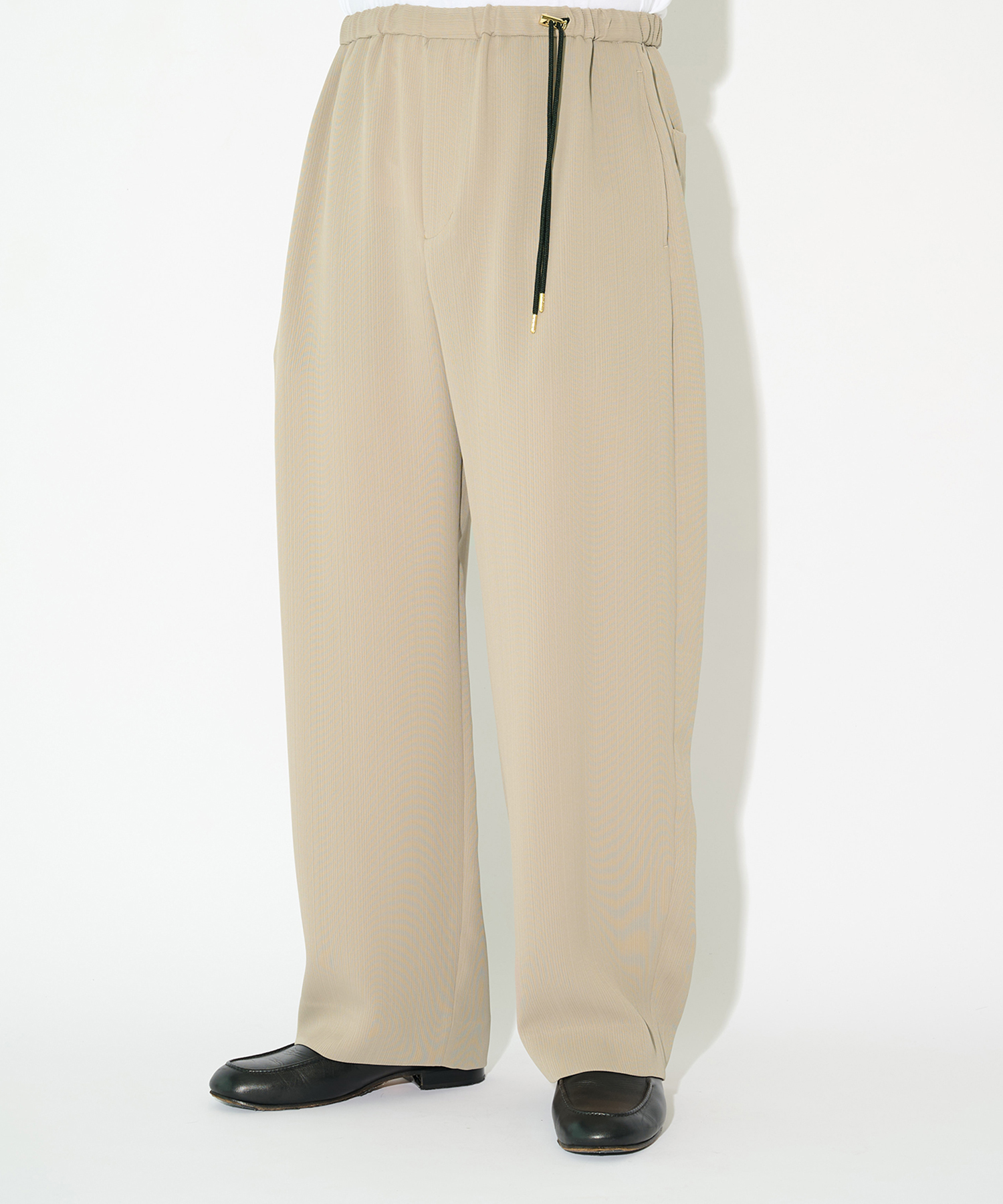 別注 Cord pique Drawstring Relaxed Pants CULLNI