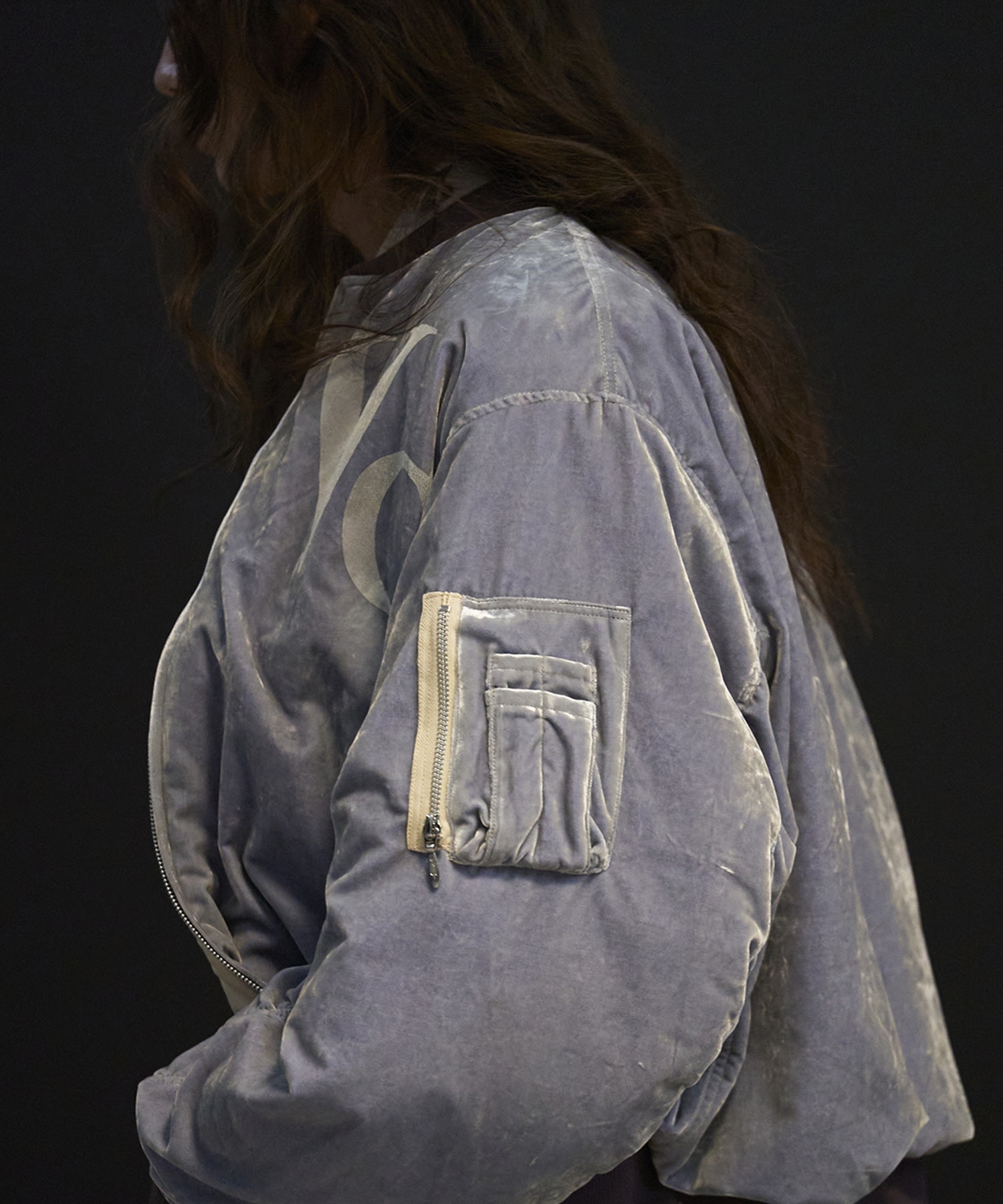 VC VELVET PUFFER BOMBER JACKET MASU