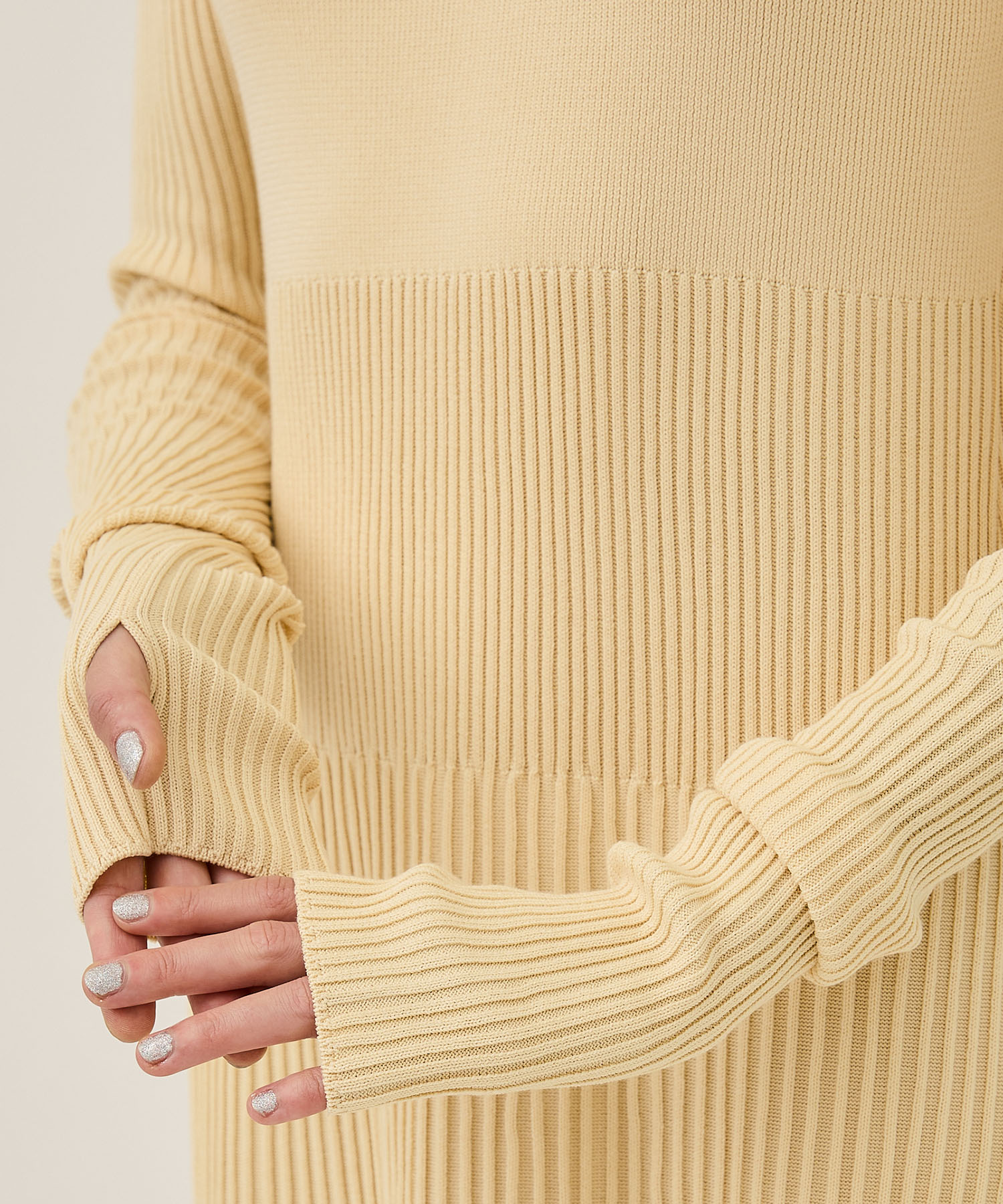 別注RIB KNIT ONEPIECE WRAPINKNOT