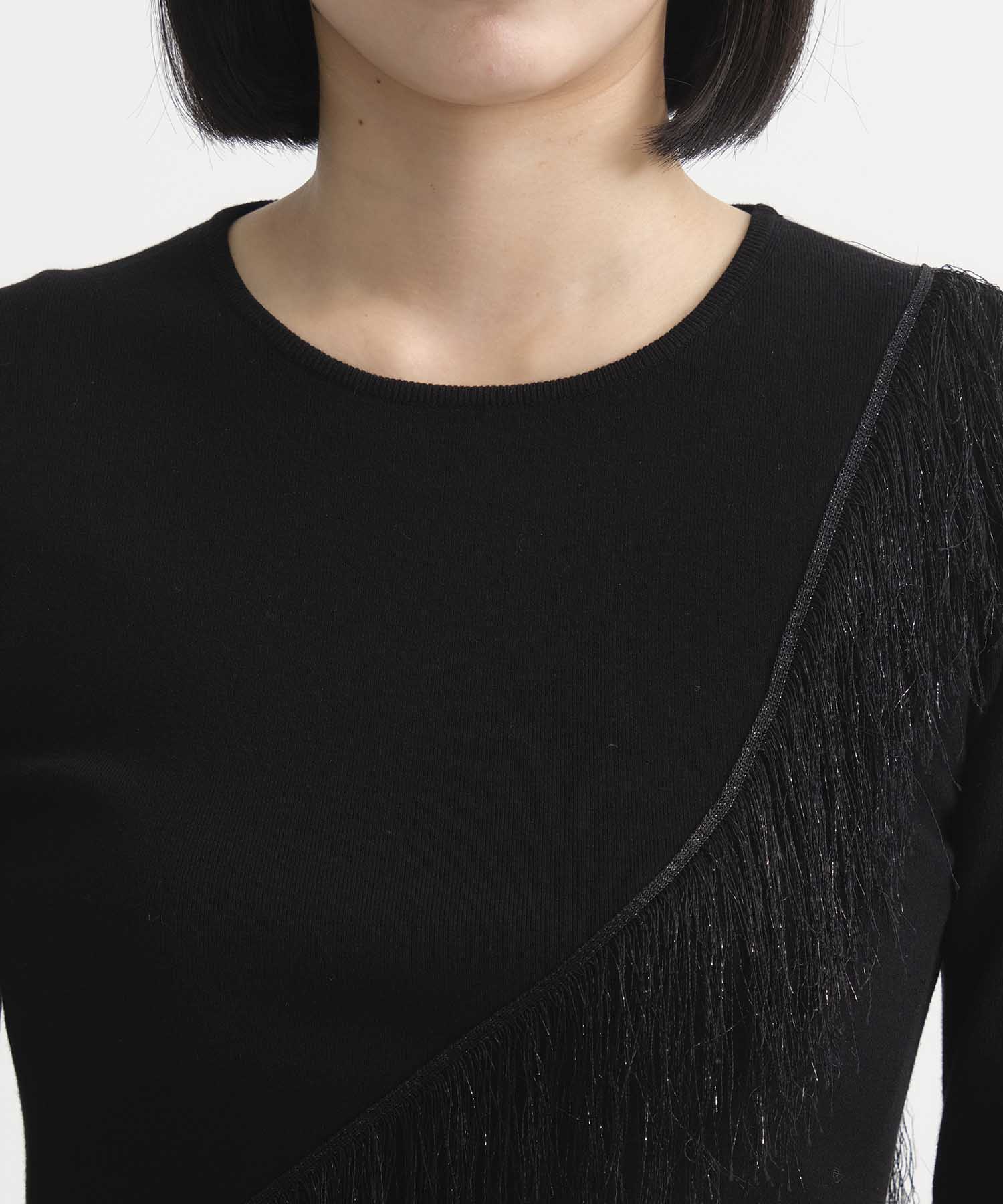 Fringe Detail Knit Top STUDIOUS