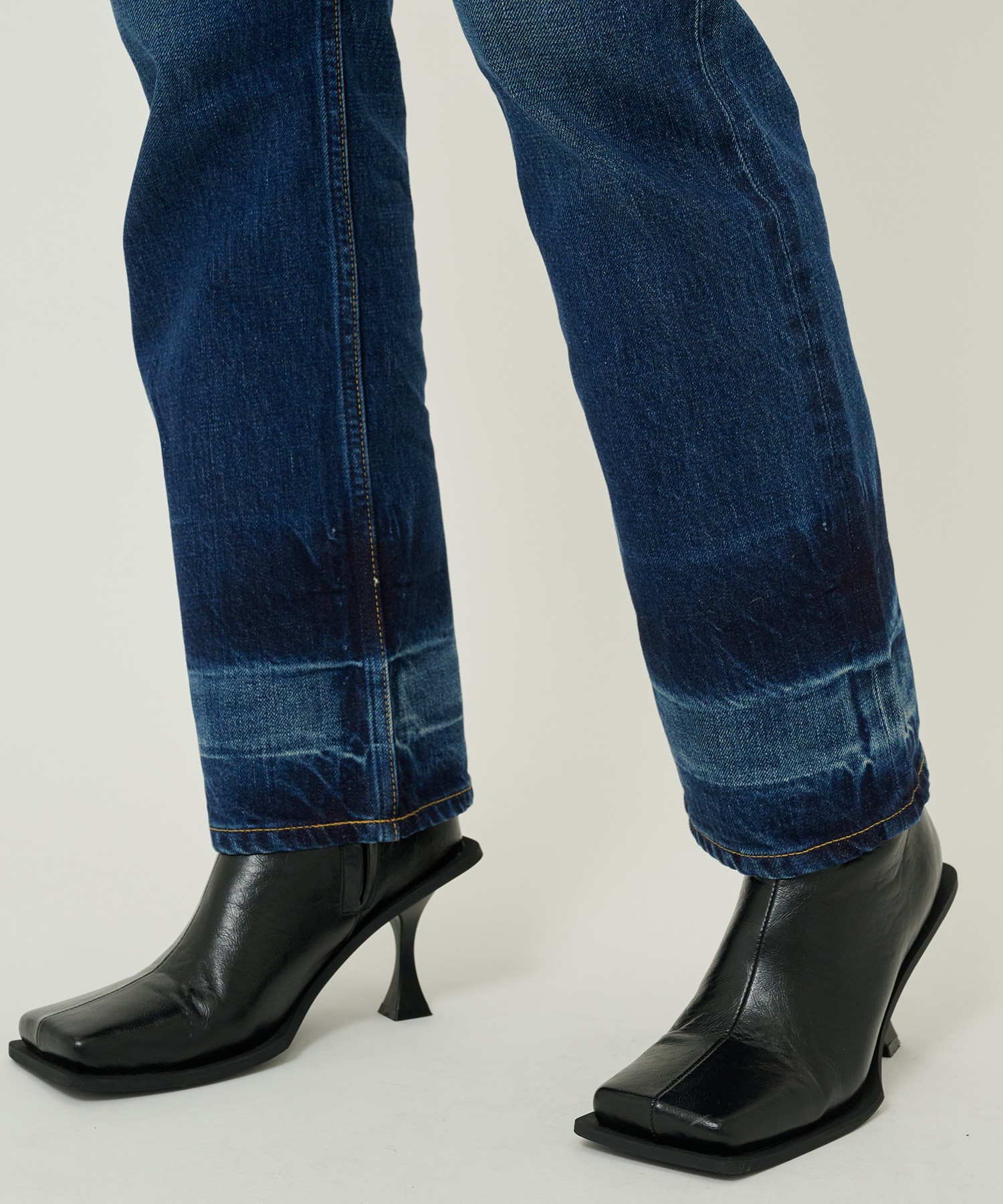 selvedge denim bleach straightpants beautiful people