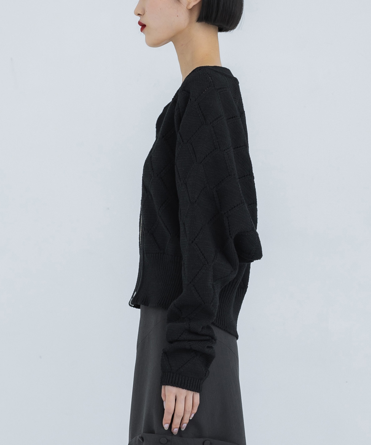 Diamond Knit Cardigan STUDIOUS