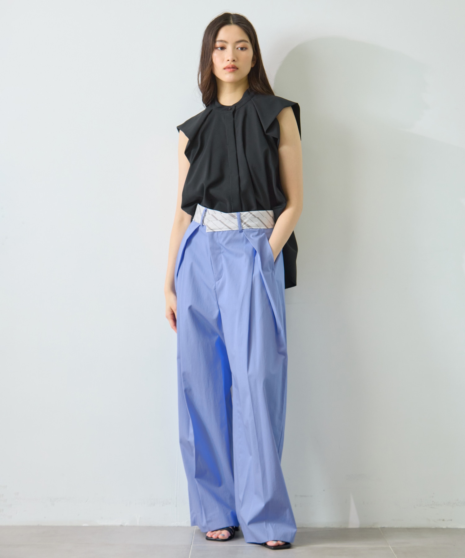 Cotton Tucked Trousers STUDIOUS