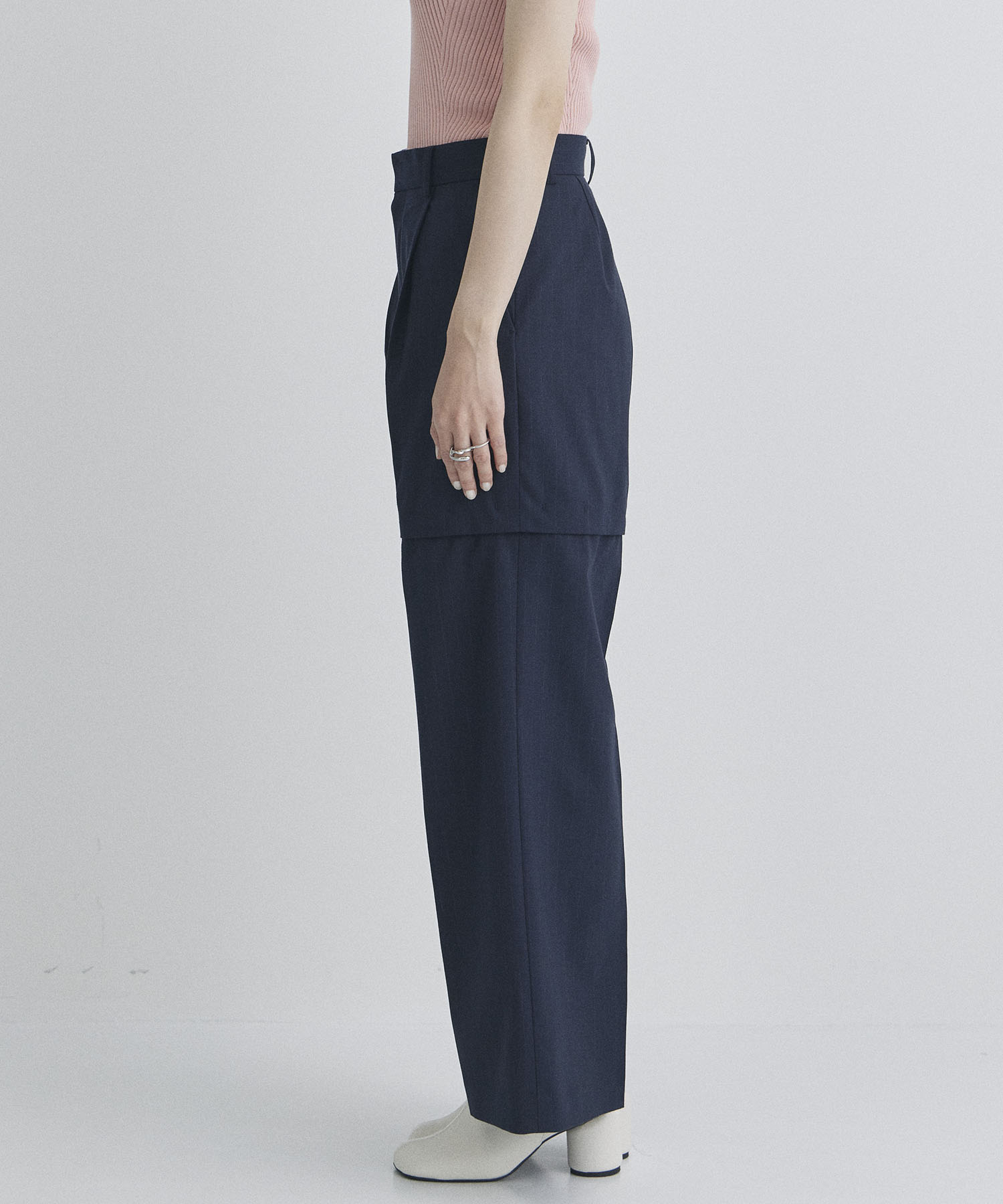 Pinstripe 2way Length Trousers STUDIOUS