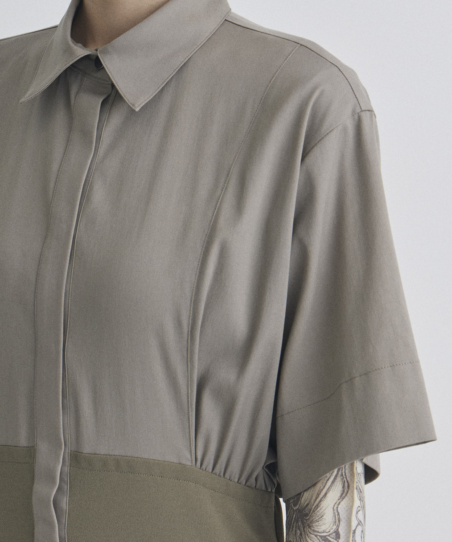 Corset Detail Shirt Dress STUDIOUS