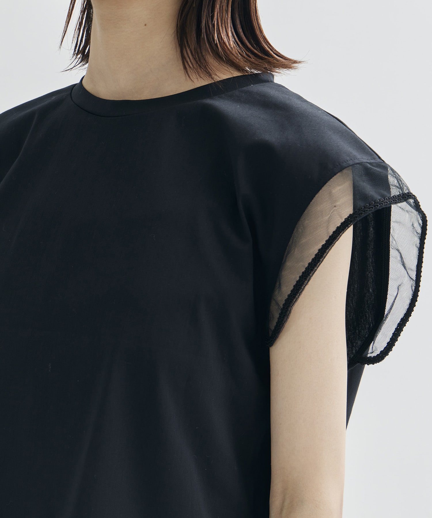 別注China ribbon no sleeve T-shirt tanakadaisuke