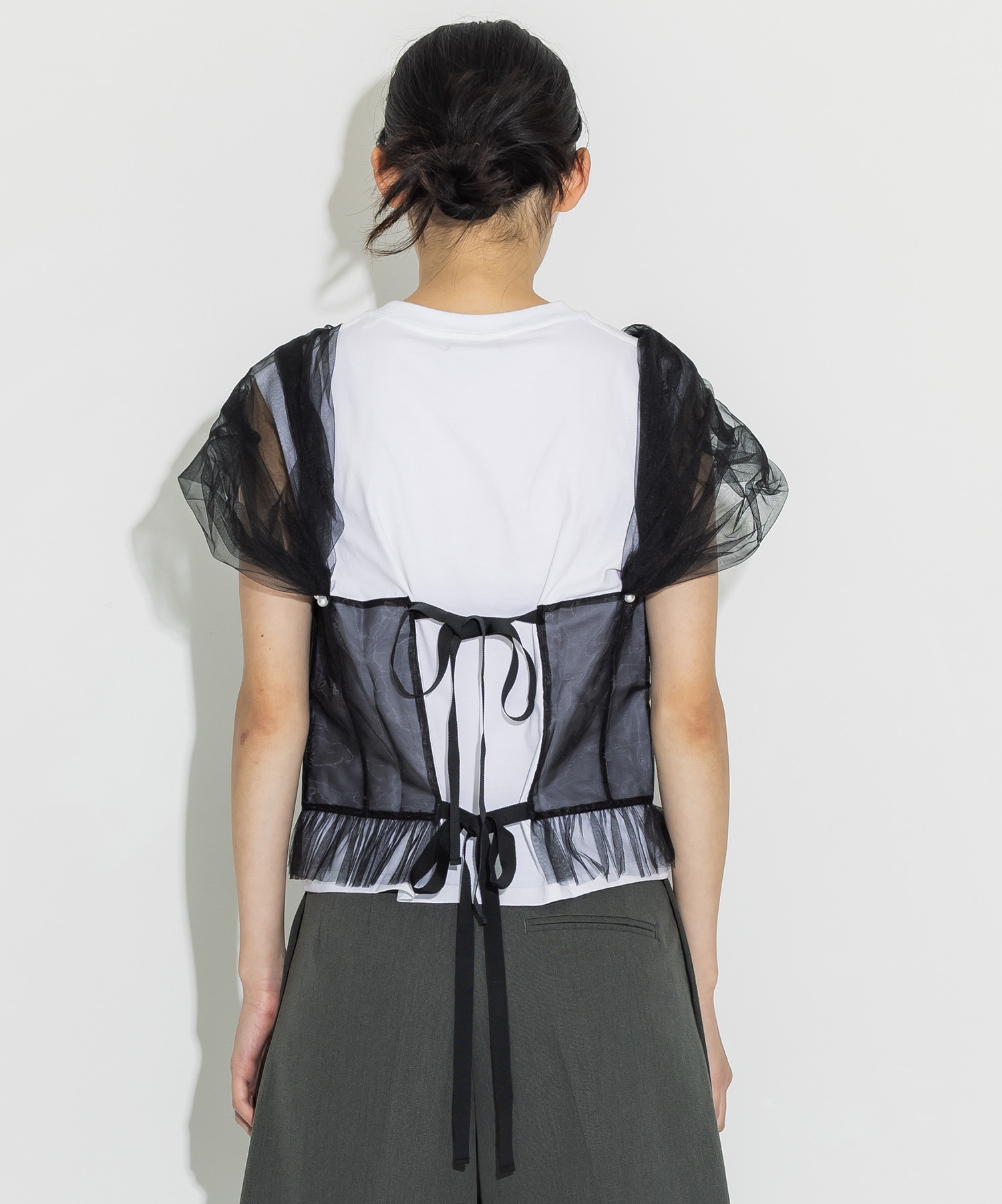 別注Tulle Corsert T-shirt VIVIANO