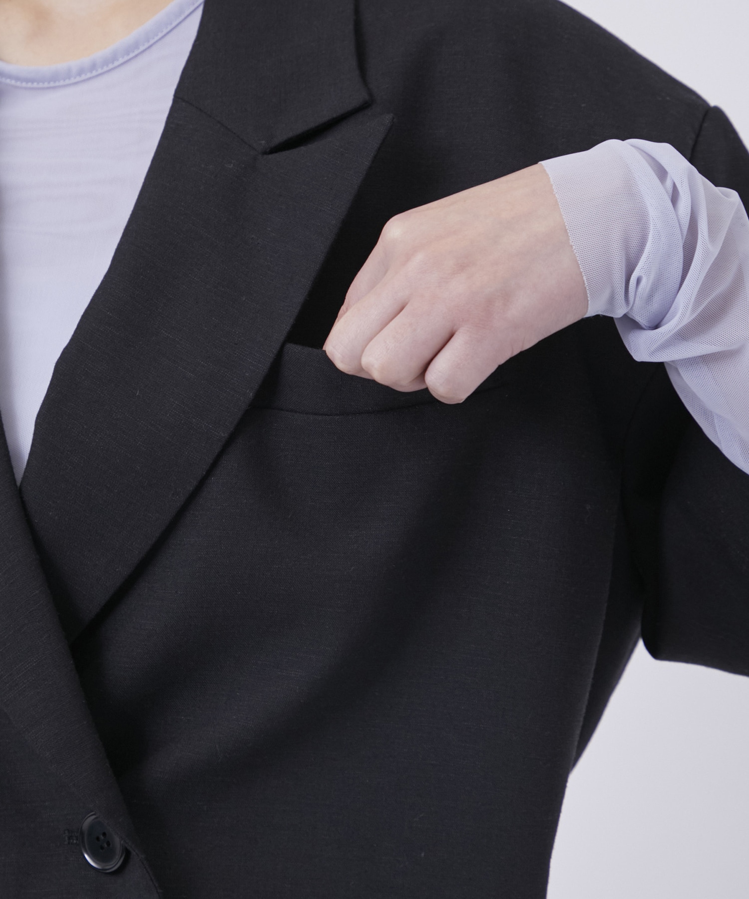 CROPPED TAILRED JACKET CLANE