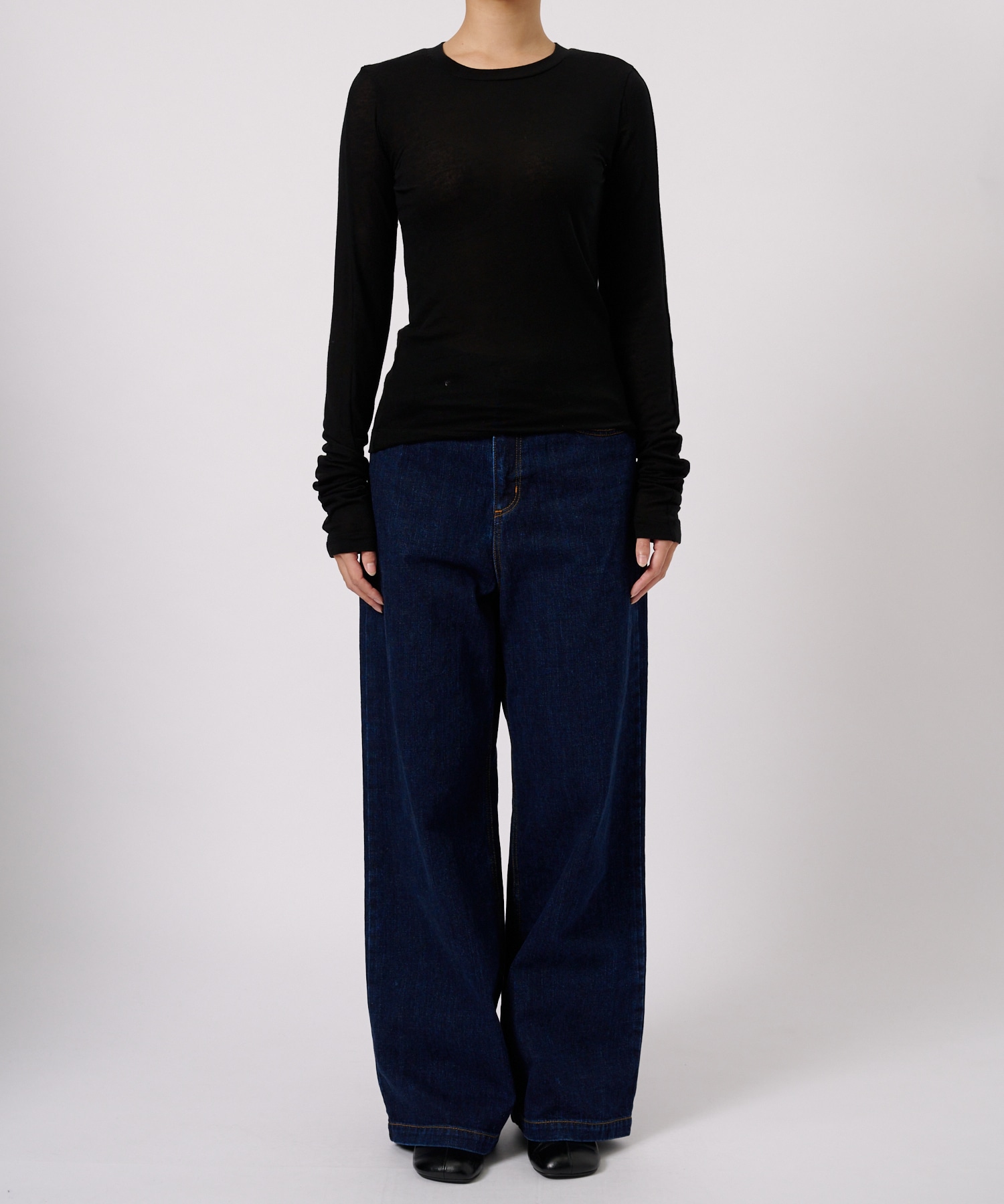 別注TENCEL CASHMERE LONG SLEEVE KNIT CINOH