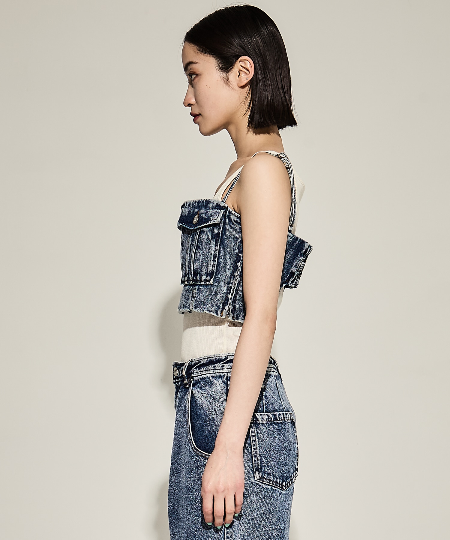 BUISTIER DENIM SET ROMPERES AMERI