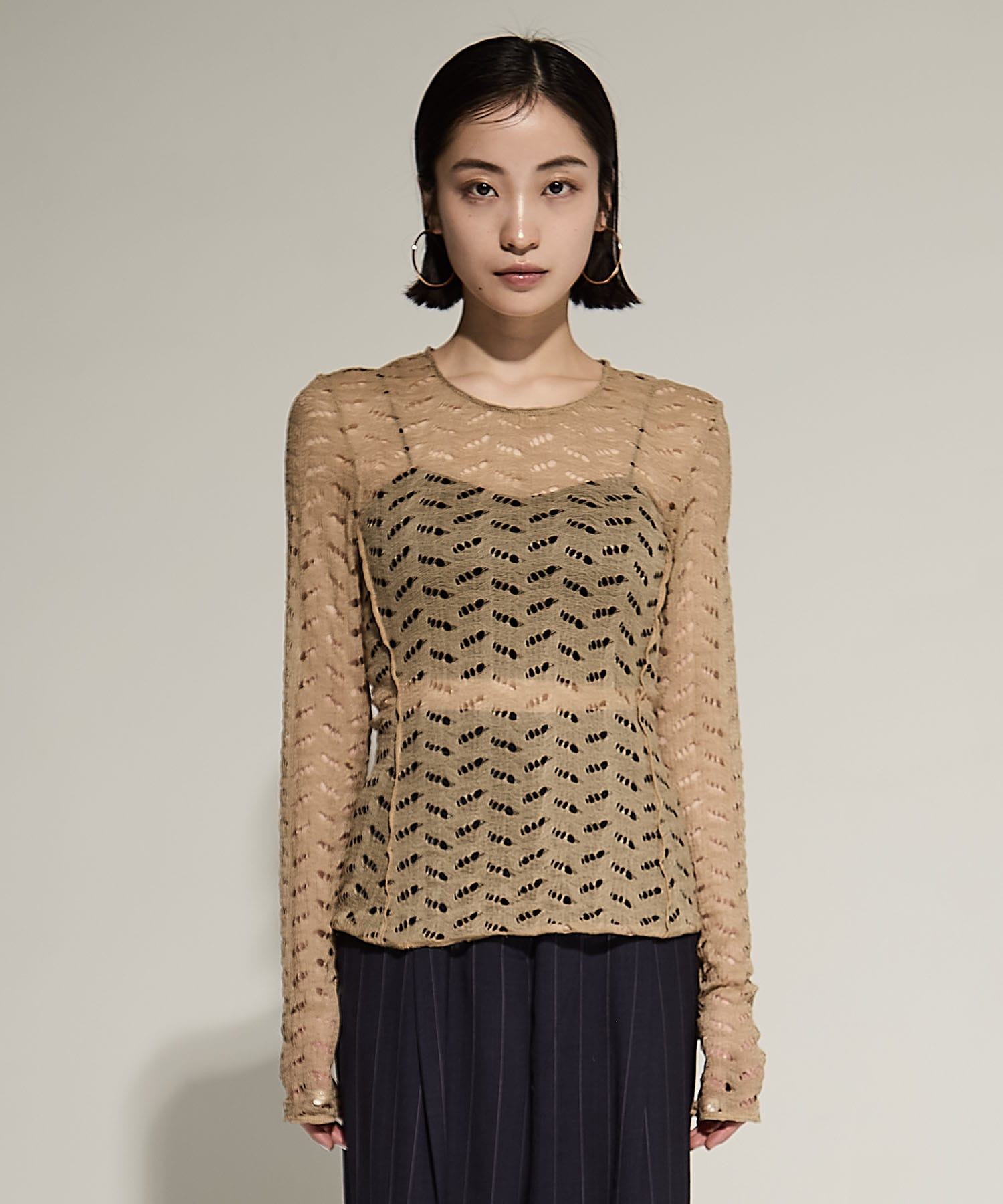 Jacquard Long T-shirts TODAYFUL
