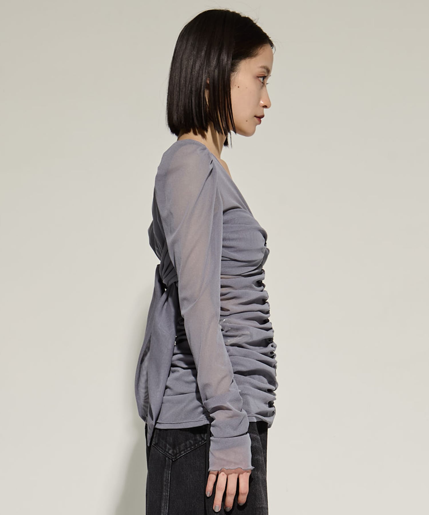 別注TULLE GATHERED TOP FETICO