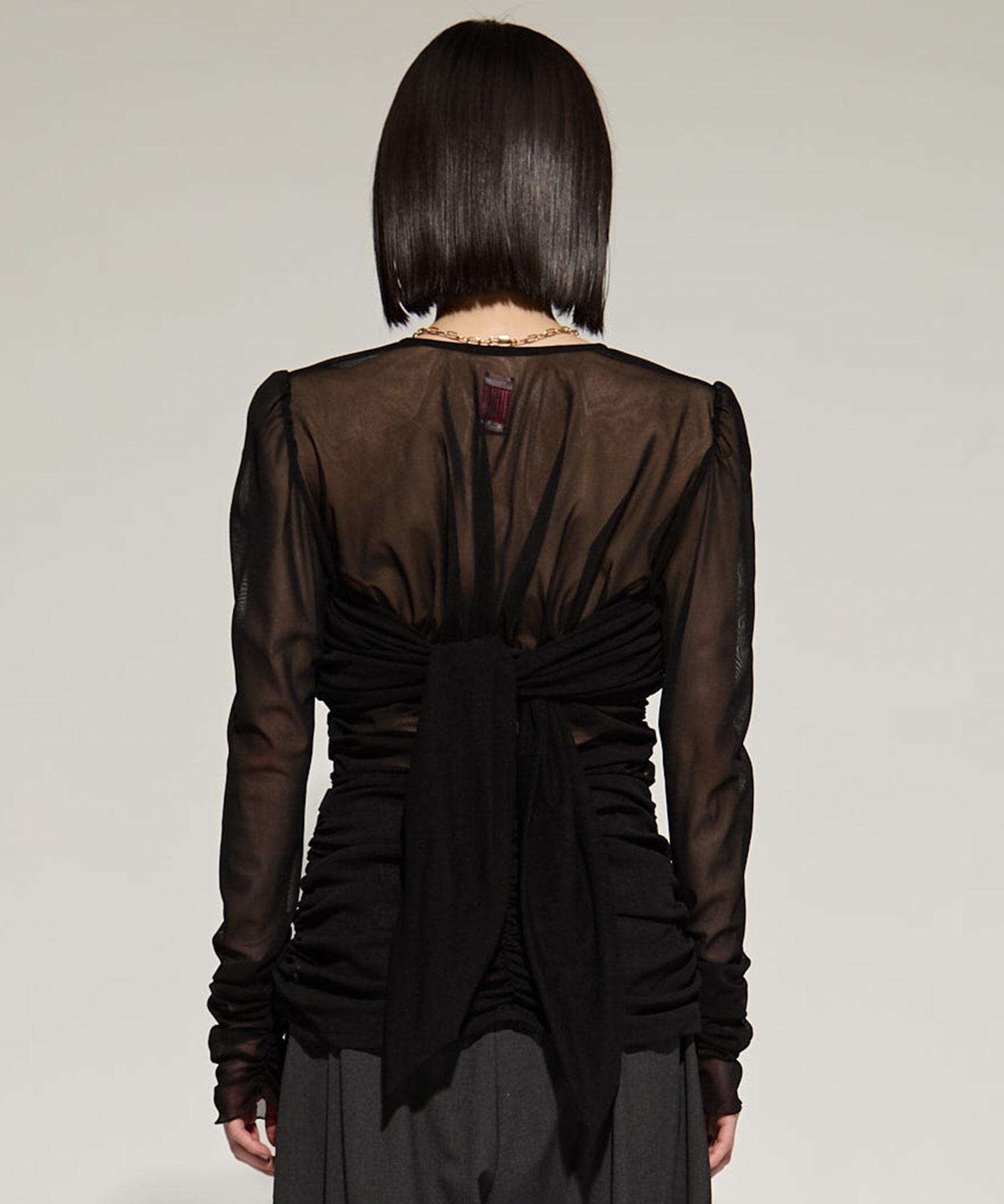 別注TULLE GATHERED TOP FETICO
