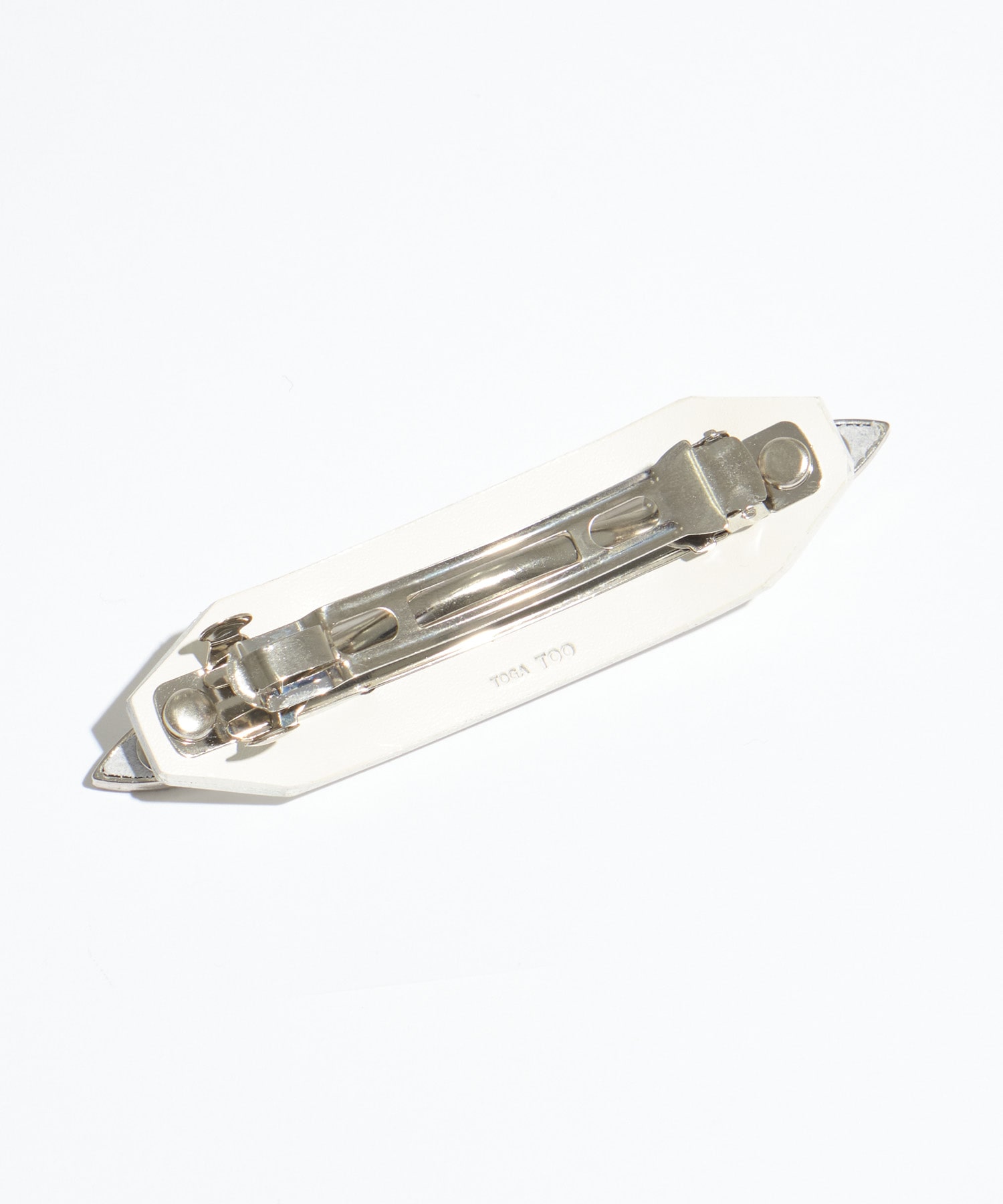 別注Metal leather barette mini TOGA