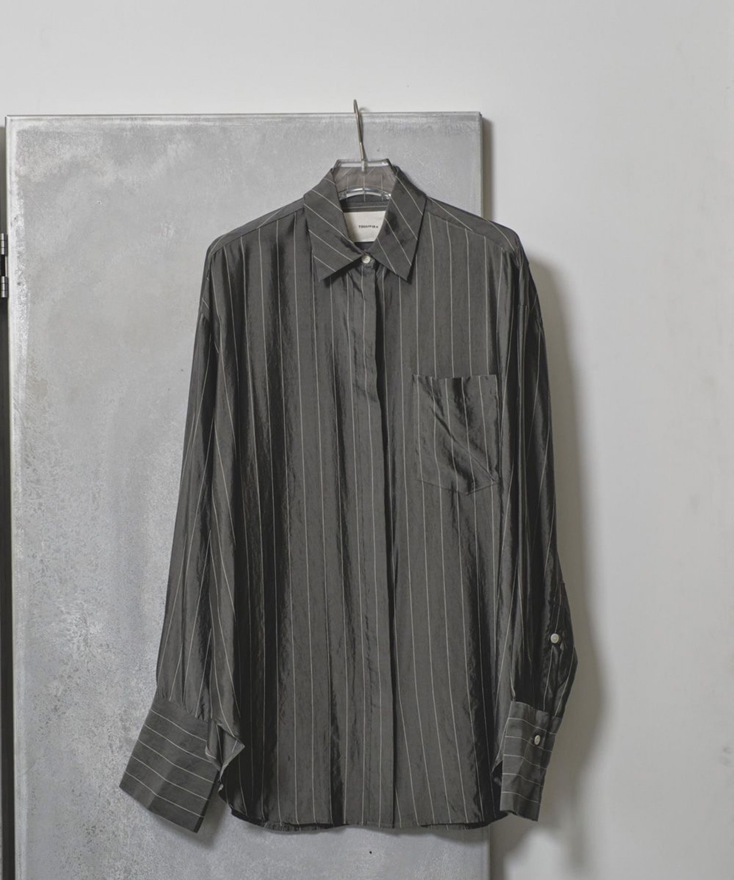 Stripe Silky Shirts TODAYFUL