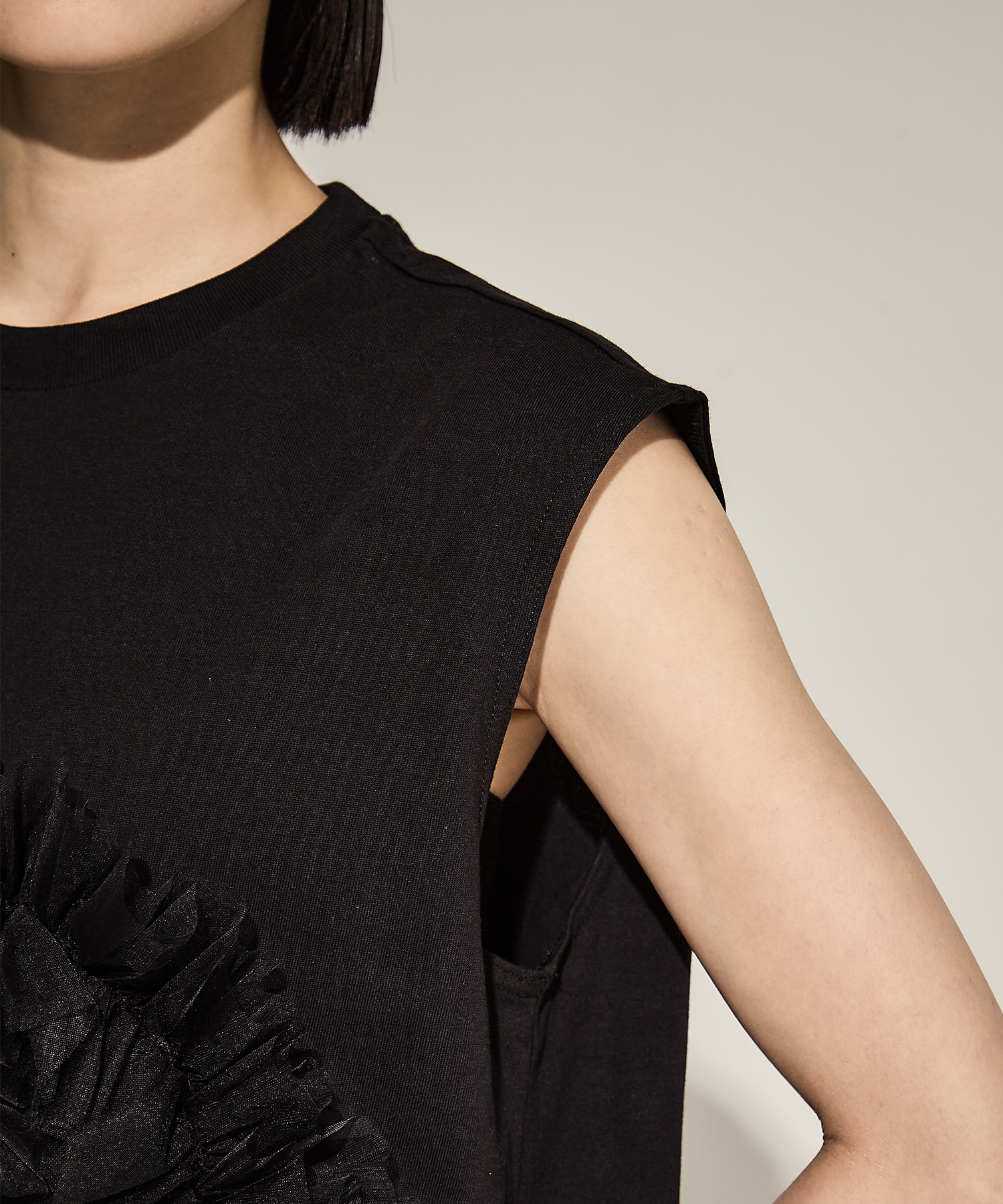 Tulle Sleeveless T-Shirt VIVIANO