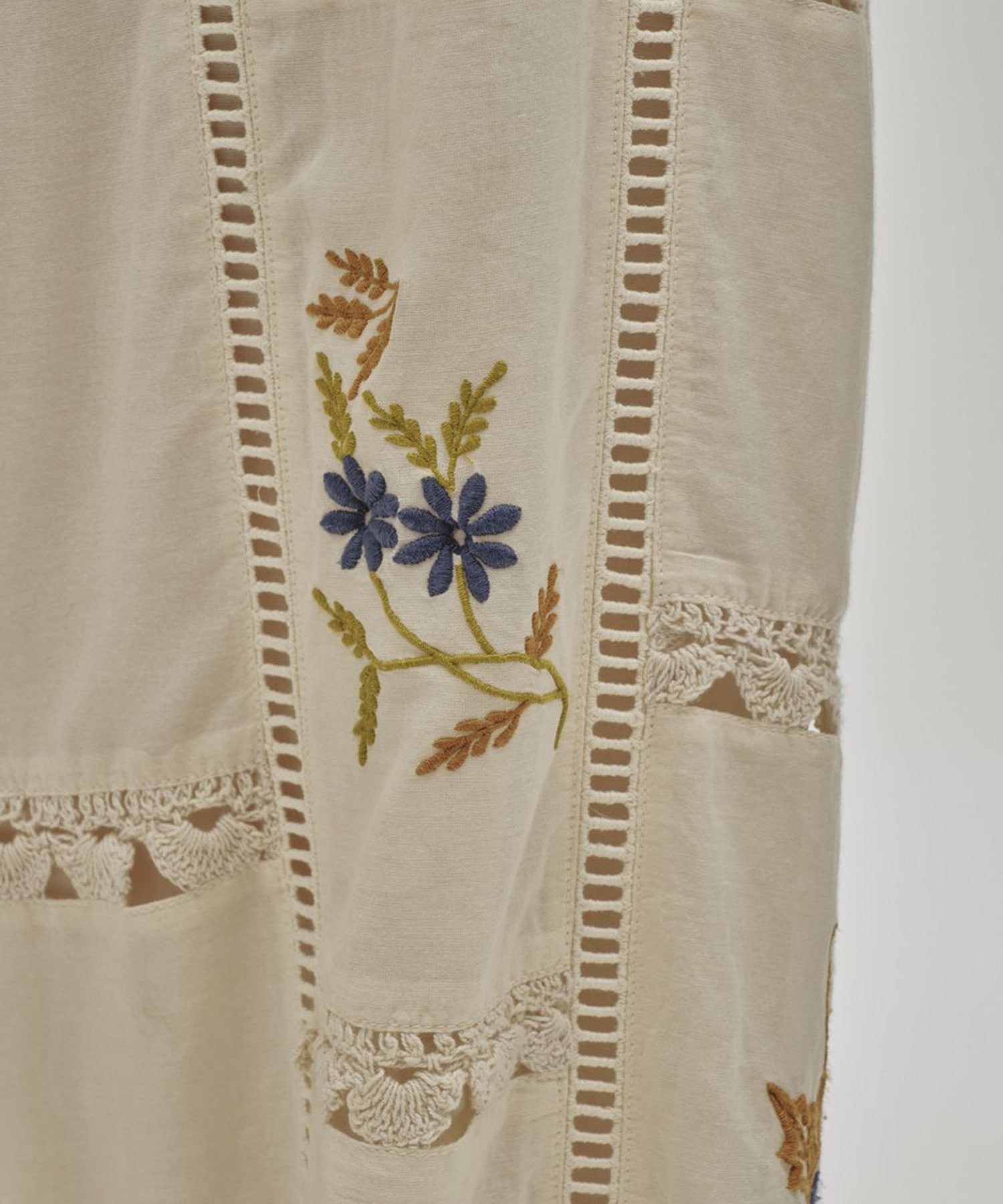 Embroidery Patchwork Trousers TODAYFUL