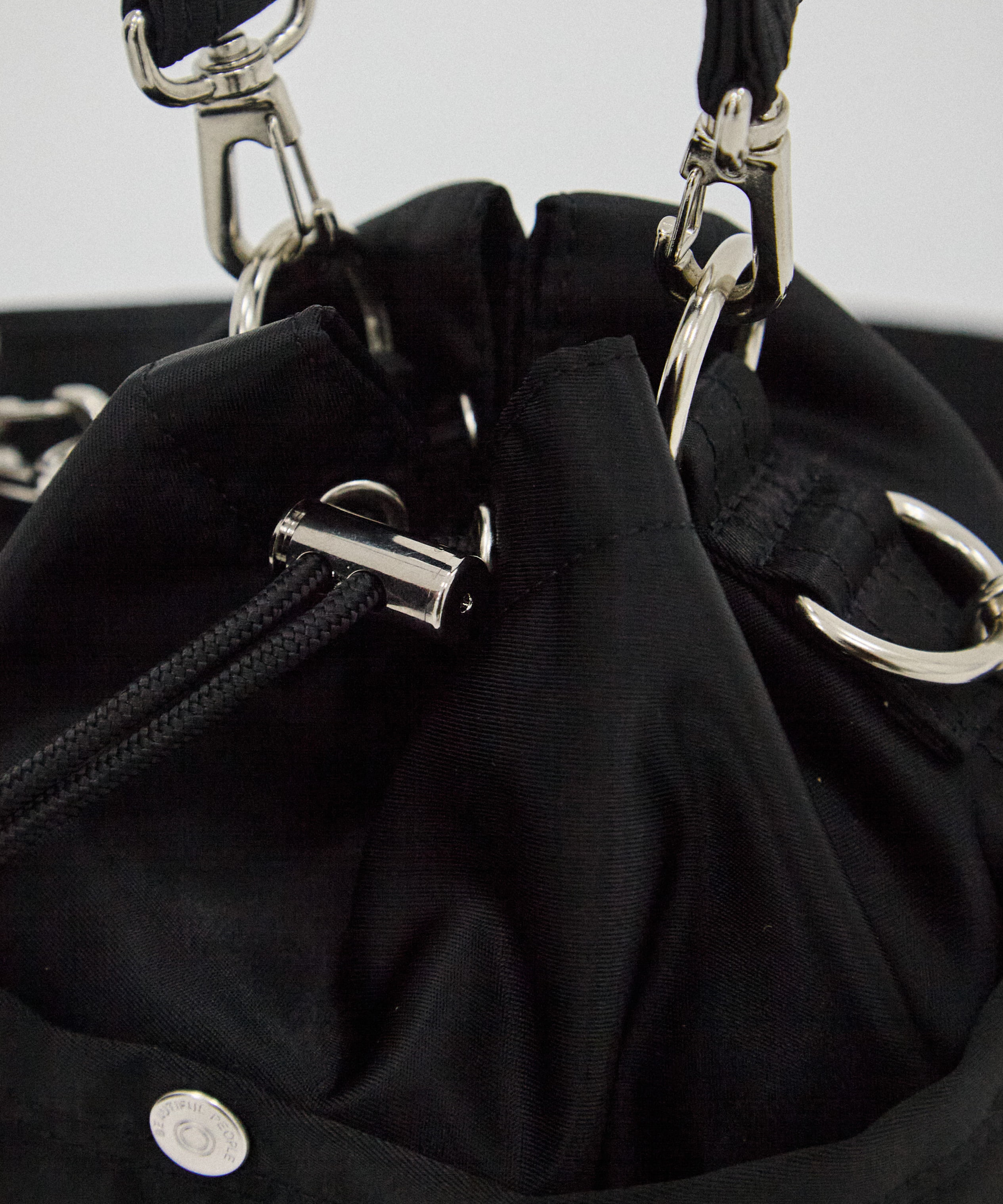 別注nylon drawstring mini bag beautiful people