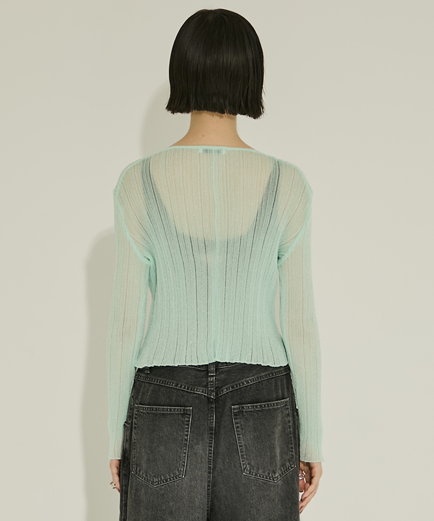 SHEER RANDOM LIB KNIT STUDIOUS