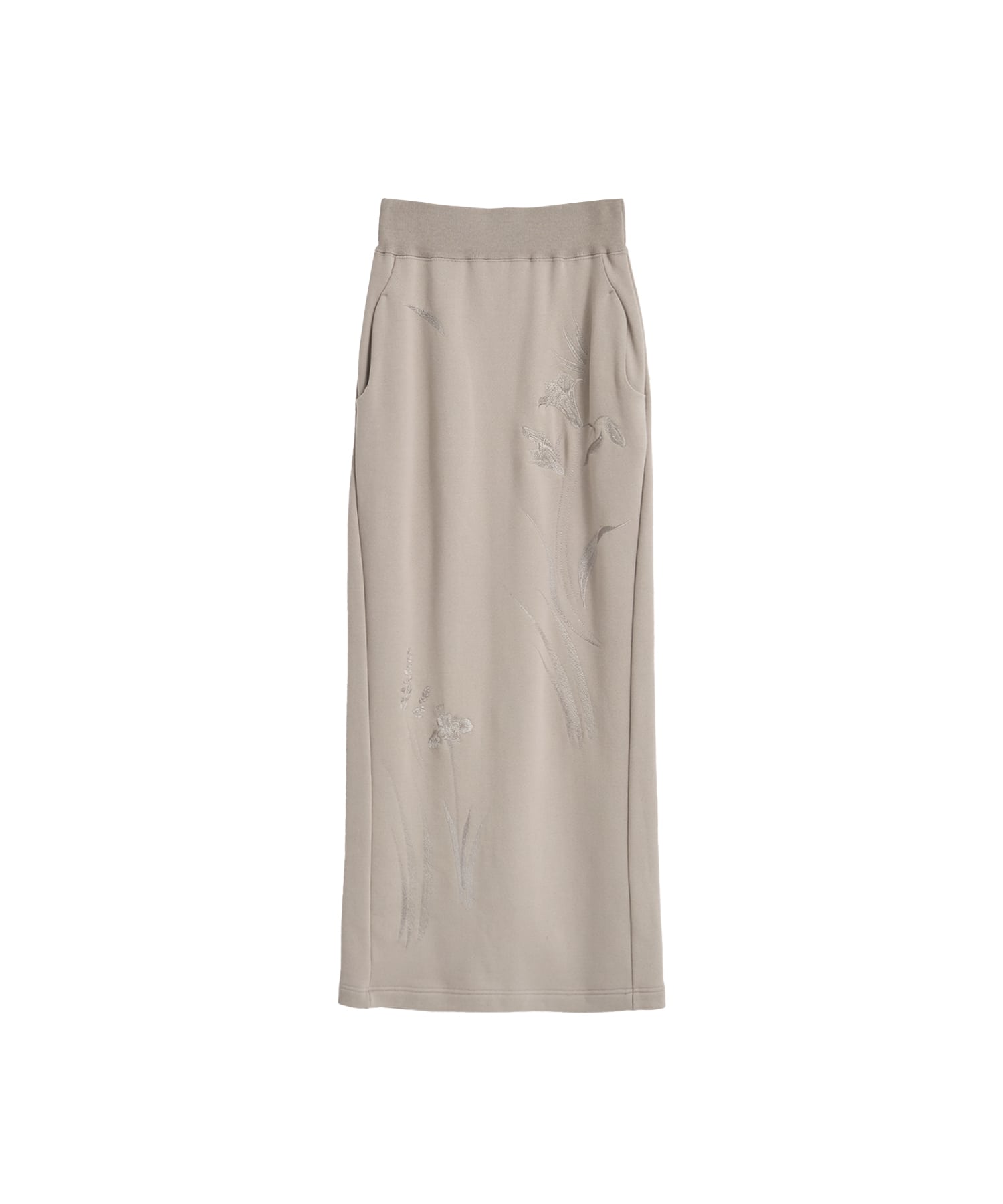 商品Floral Motif Embroidered Sweater Skirt