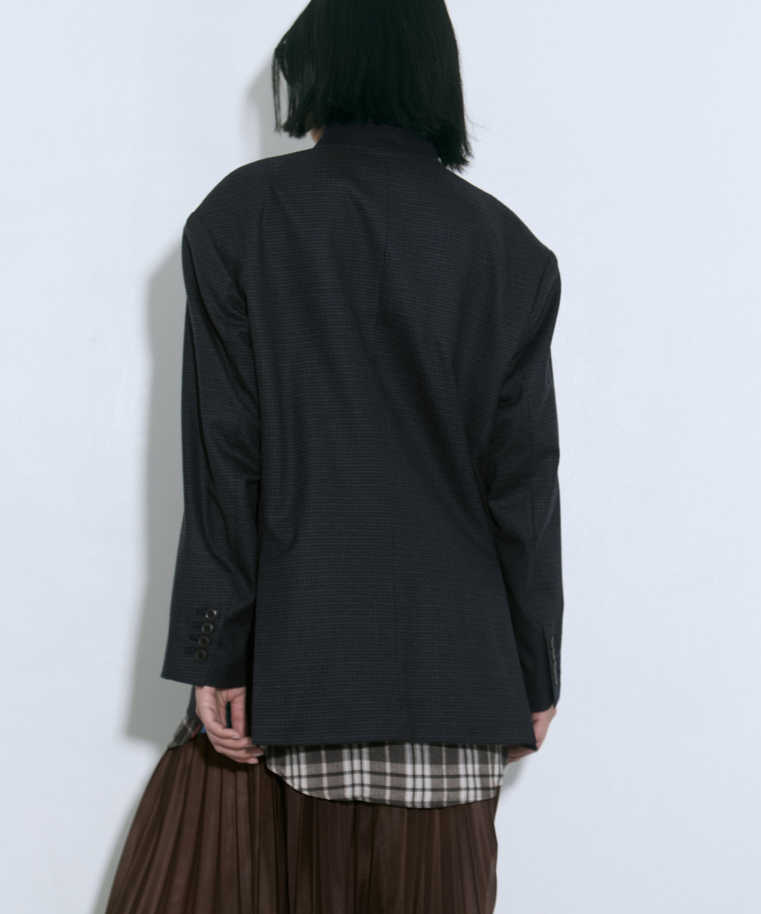 Wool check jacket TOGA