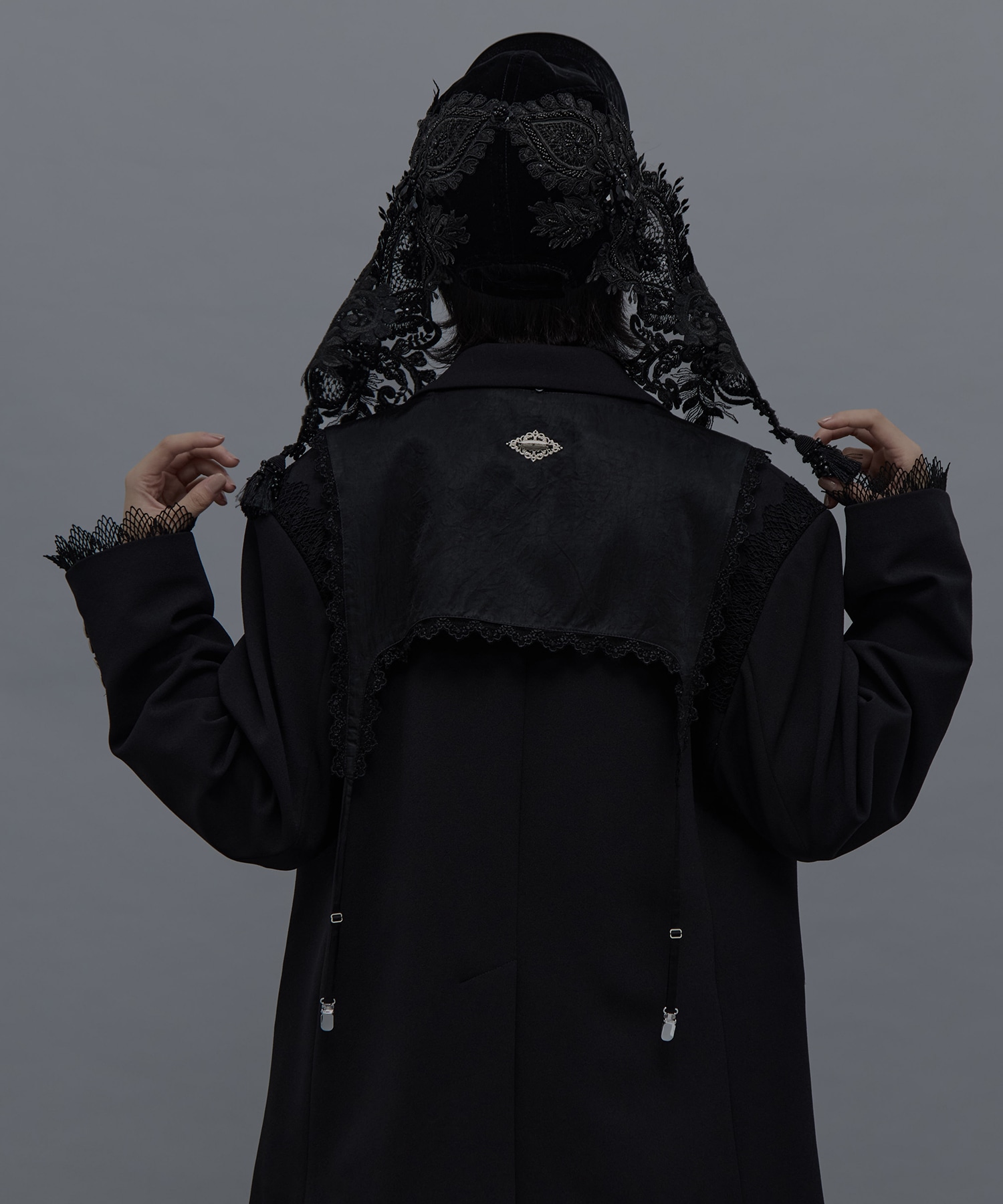 black lei beads velour cap tanakadaisuke