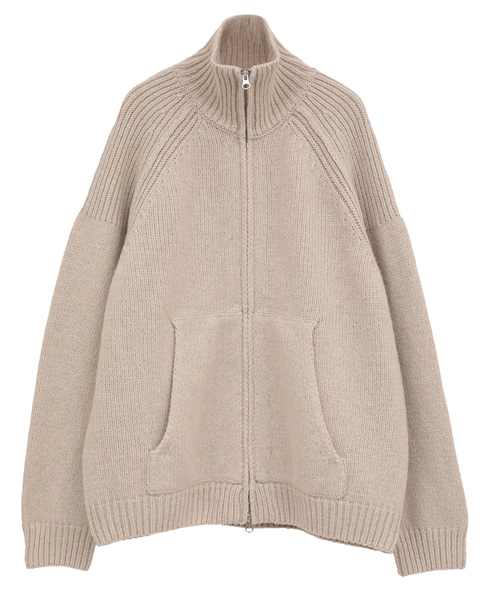 POCKET ZIP KNIT TOPS CLANE