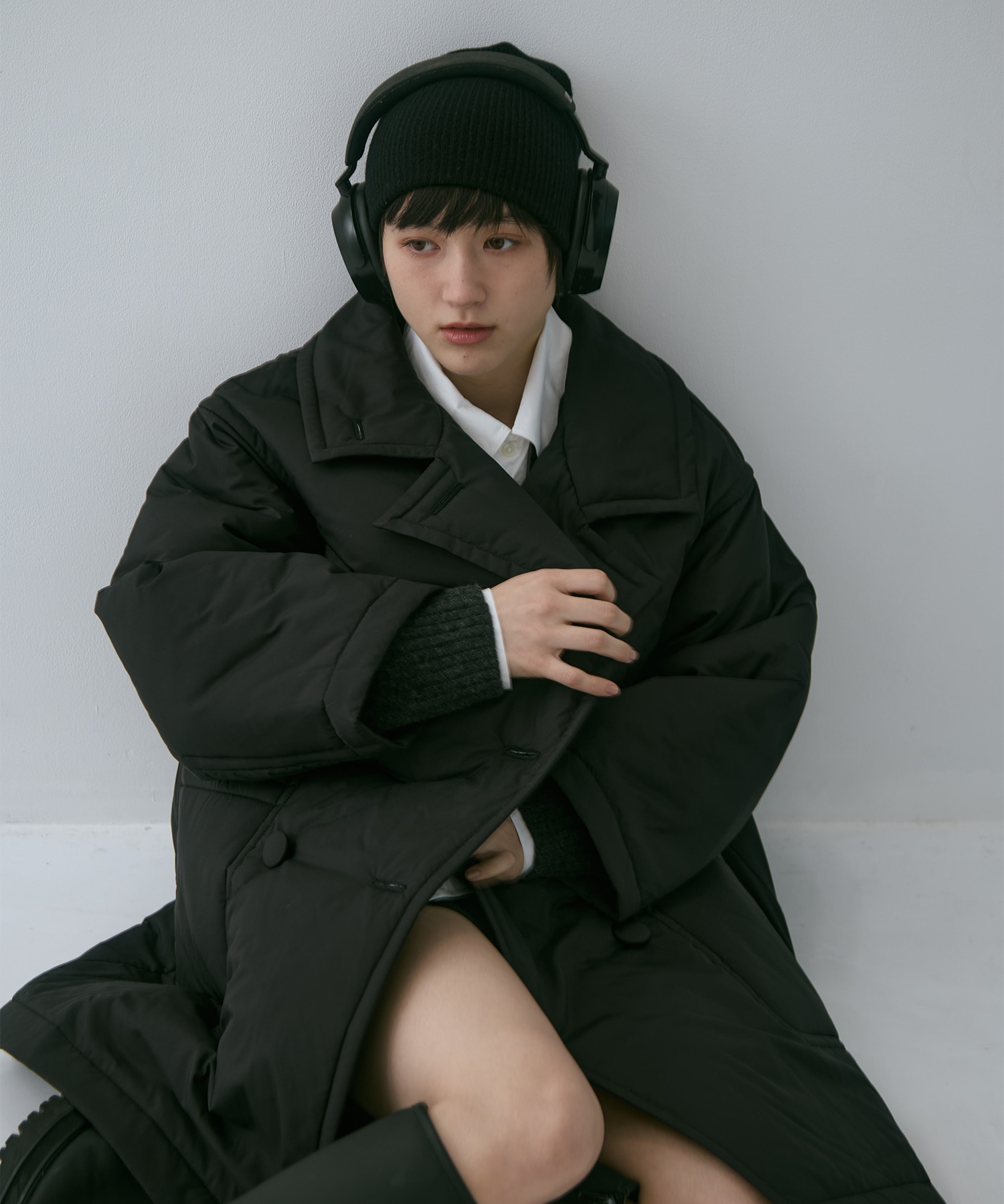 PADDED BUTTON COAT STUDIOUS
