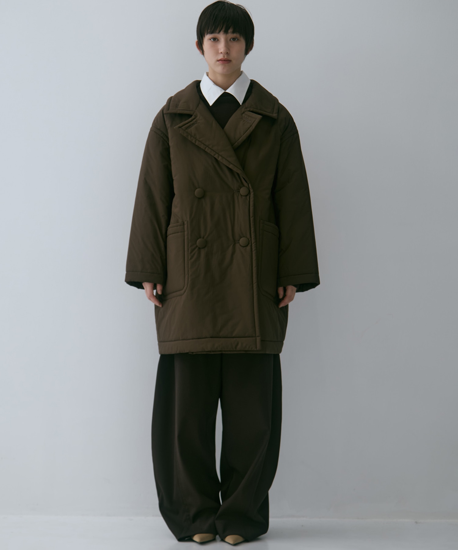PADDED BUTTON COAT STUDIOUS