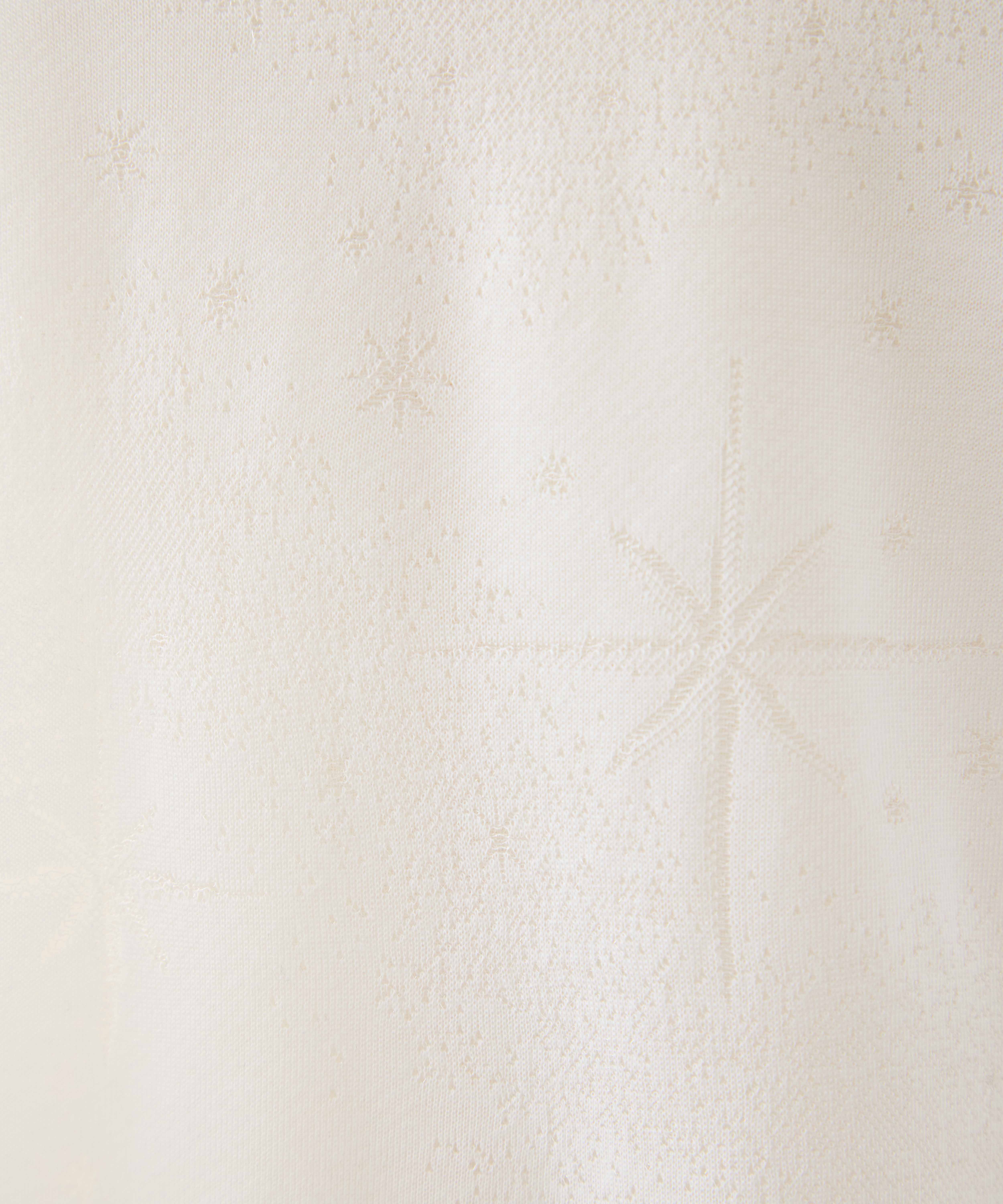 Starry Jersey Short Sleeve Sheer Top Mame Kurogouchi