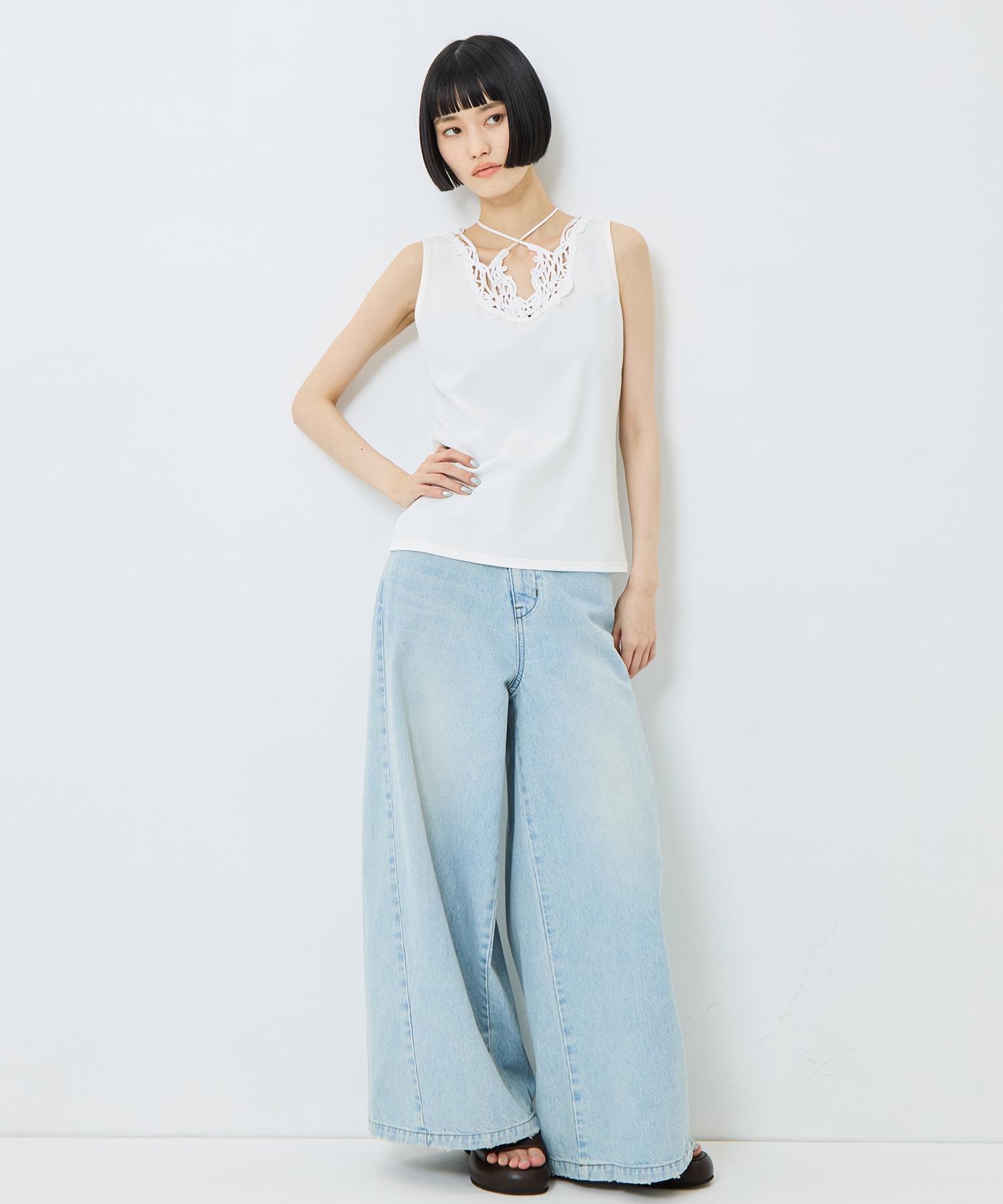 別注embroiddered tops MURRAL