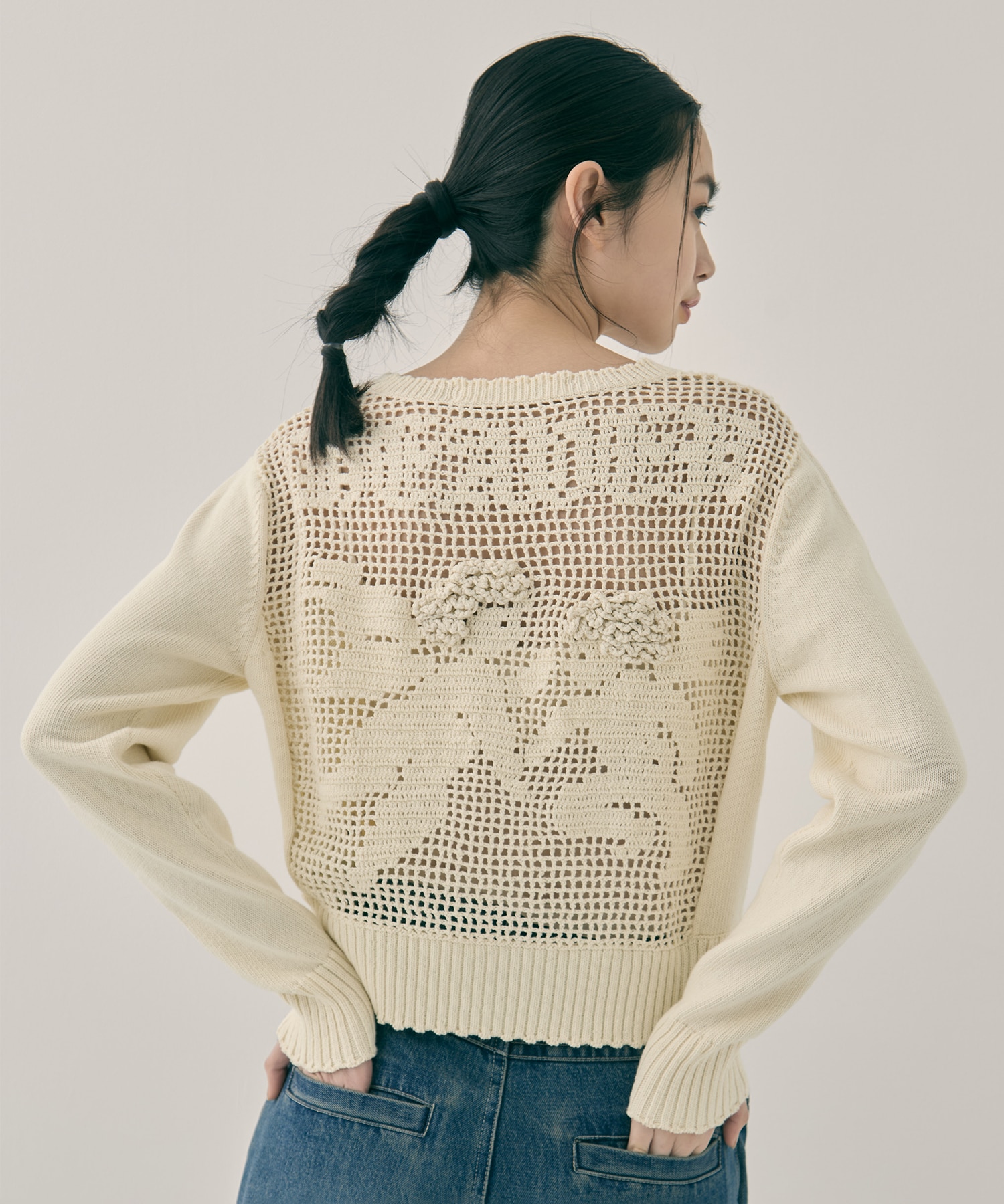 Cupid in HEAVEN crochet knit cardigan tanakadaisuke