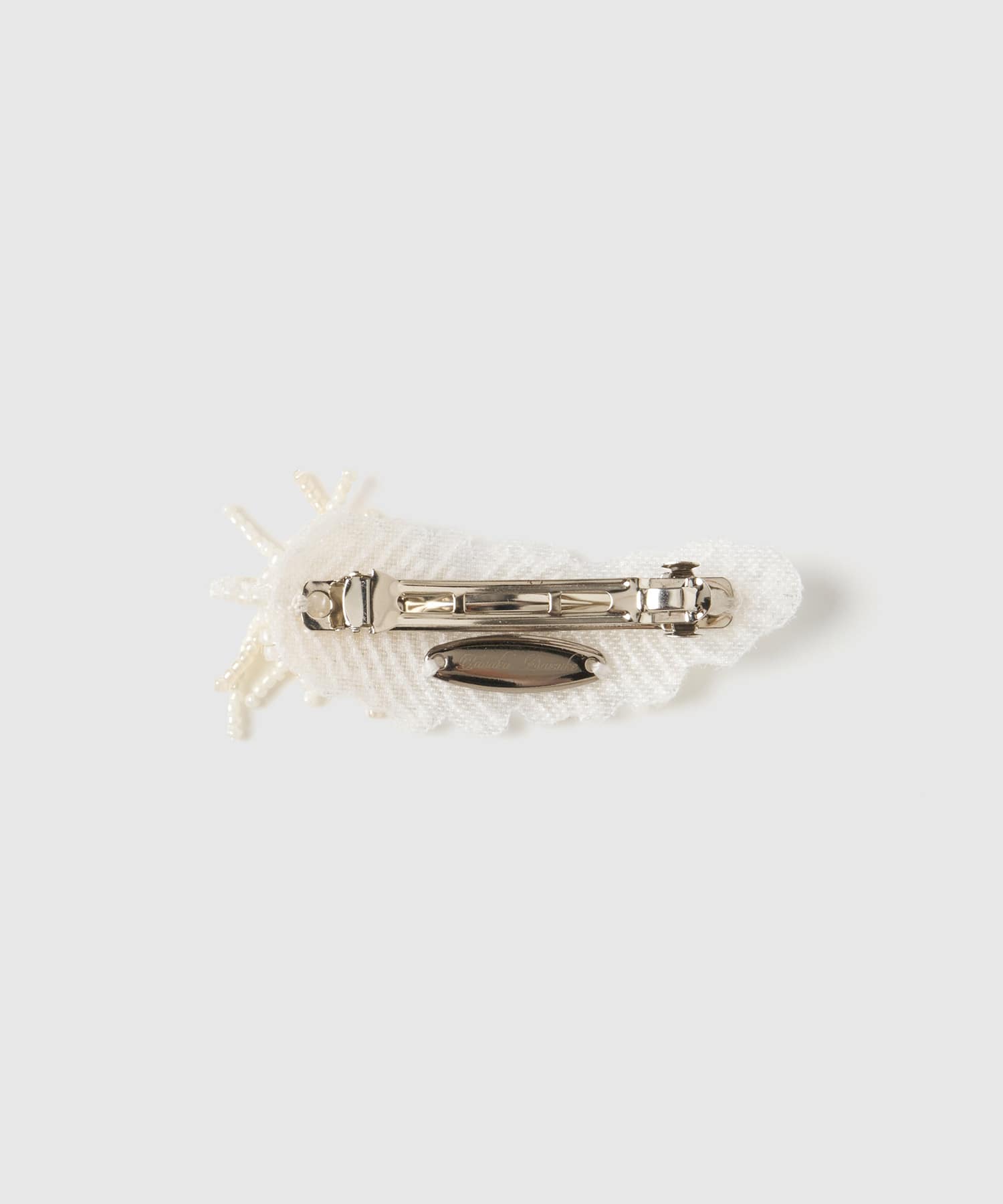 feather beads barrette (right) tanakadaisuke