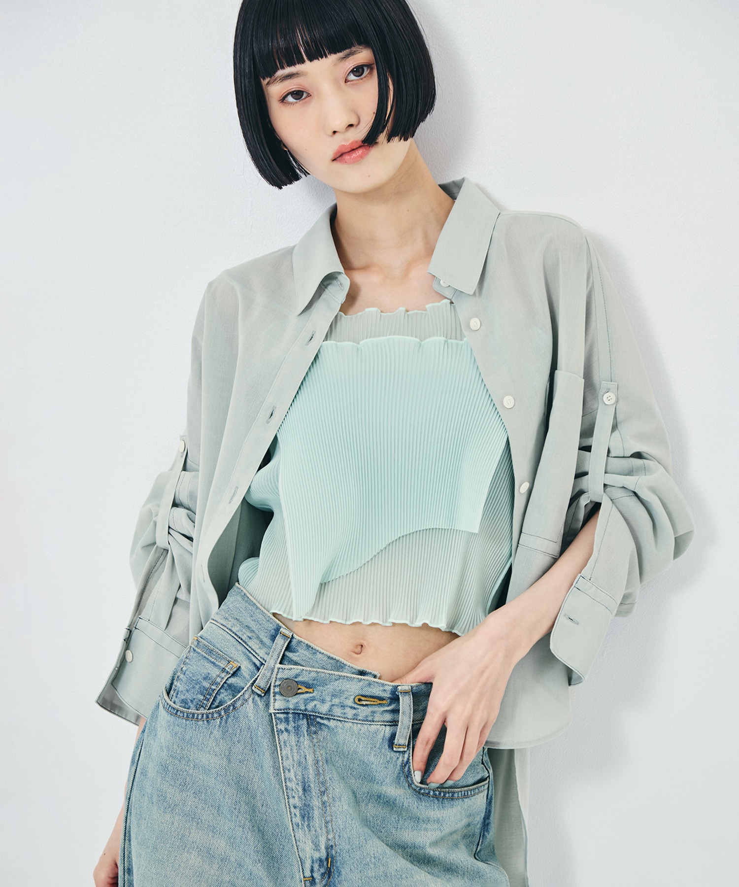 Matte Sheer Over Shirt STUDIOUS