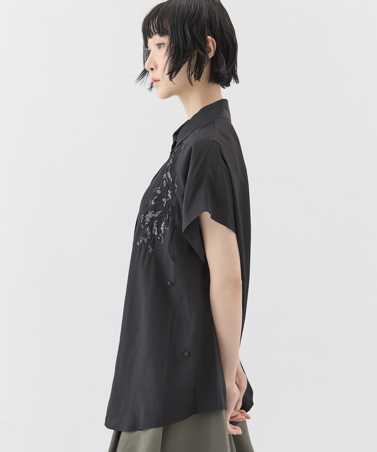 Veil embroidered shirt MURRAL