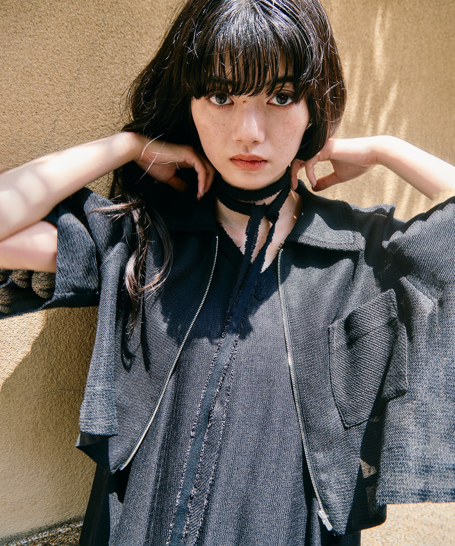 Washable Mesh Blouson STUDIOUS