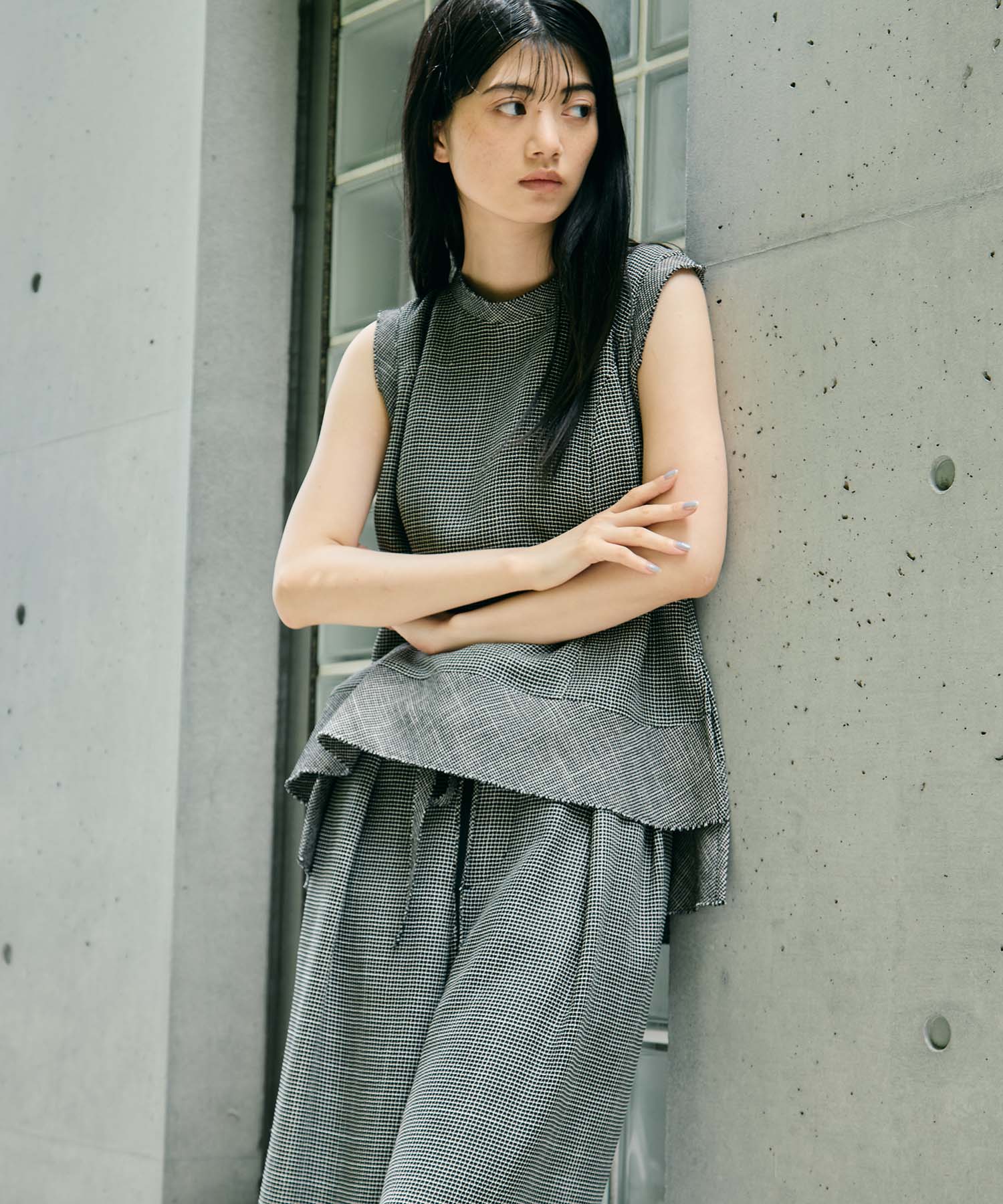 Sleeveless Washable Mesh Blouse STUDIOUS