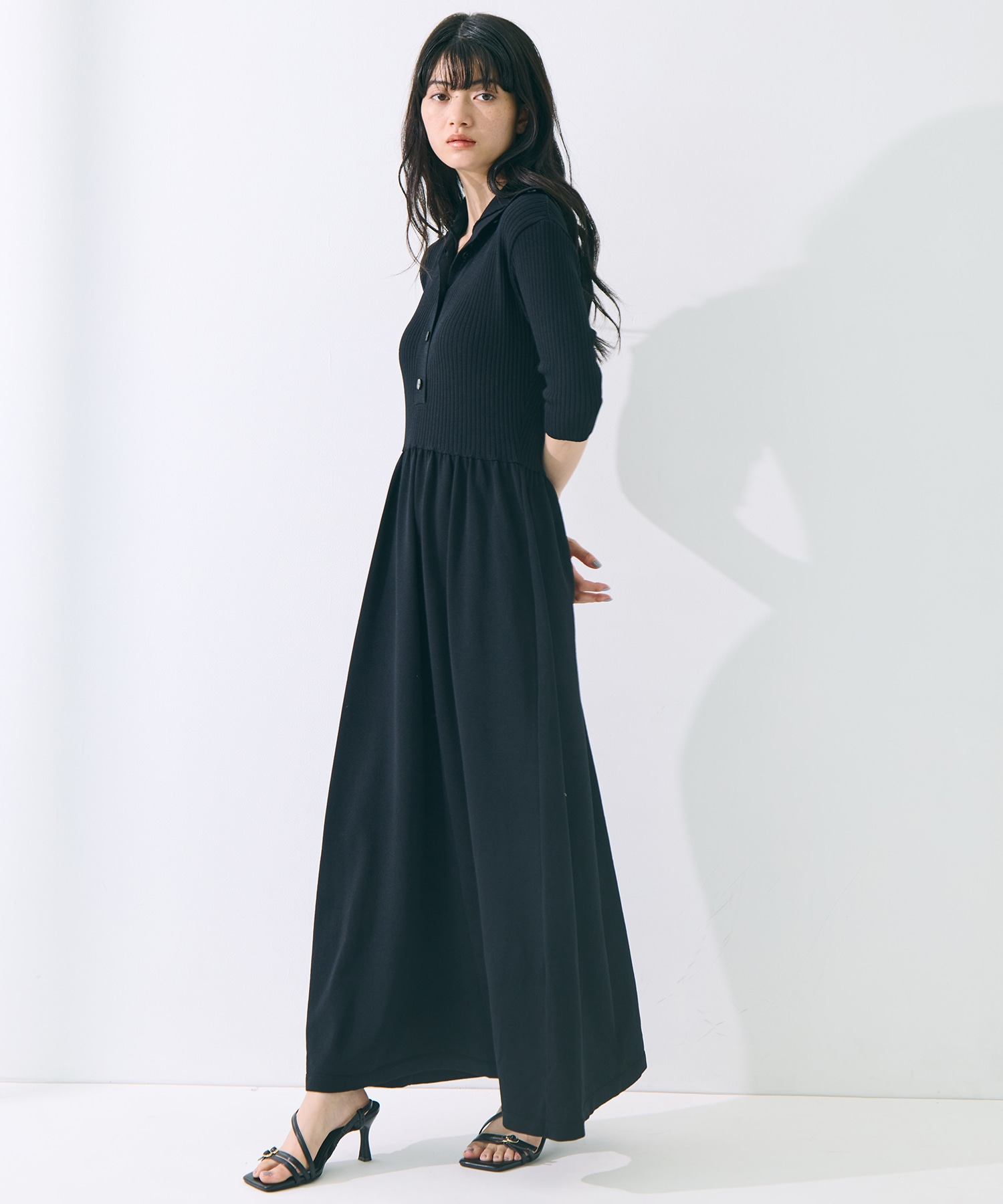 Sailor Collar Knit Dress STUDIOUS