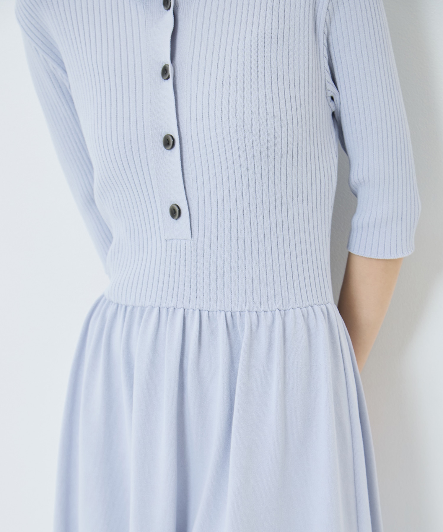 Sailor Collar Knit Dress STUDIOUS