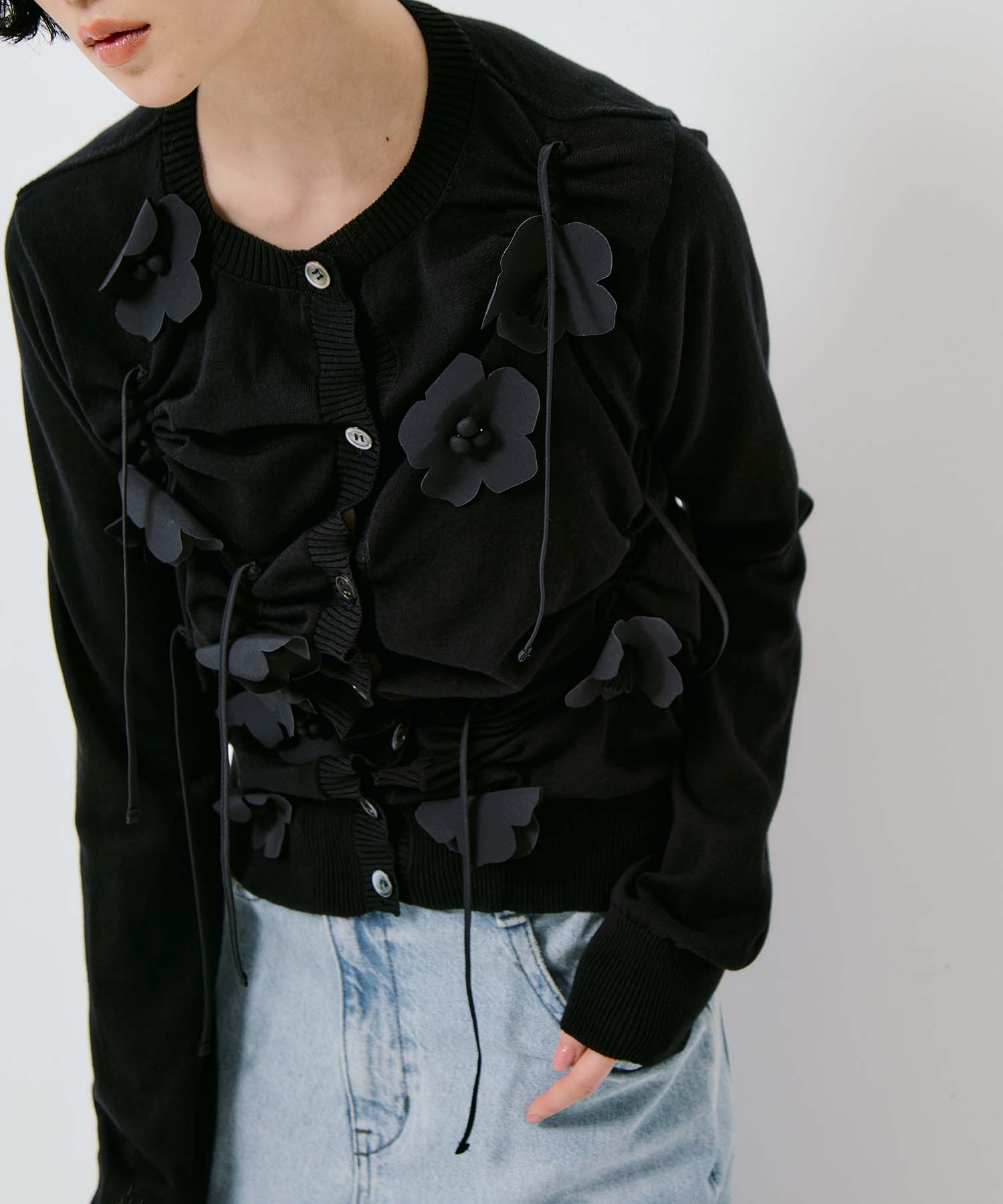 POPPY FLOWER CARDIGAN RIV NOBUHIKO