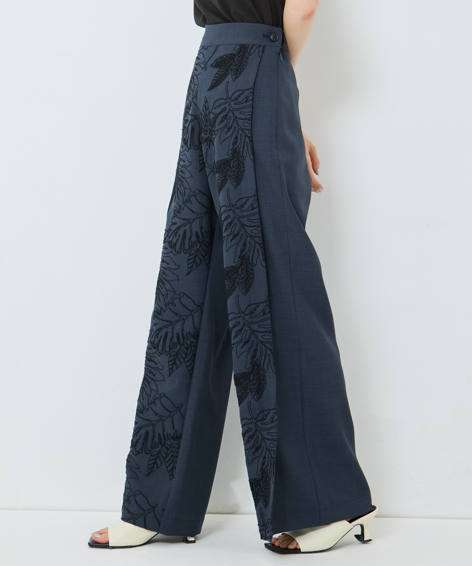 別注 FLOWER LACE POCKET PANTS UJOH