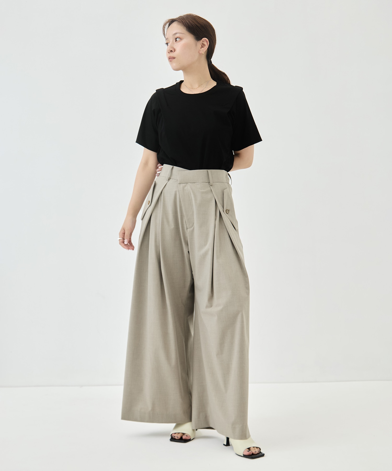Flap Cargo Wide Pants STUDIOUS