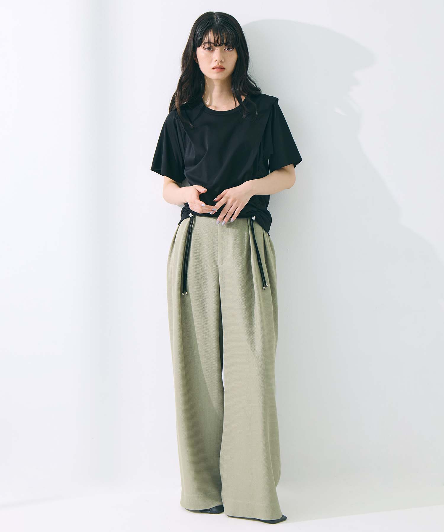 Washable Mesh Relax Trousers STUDIOUS