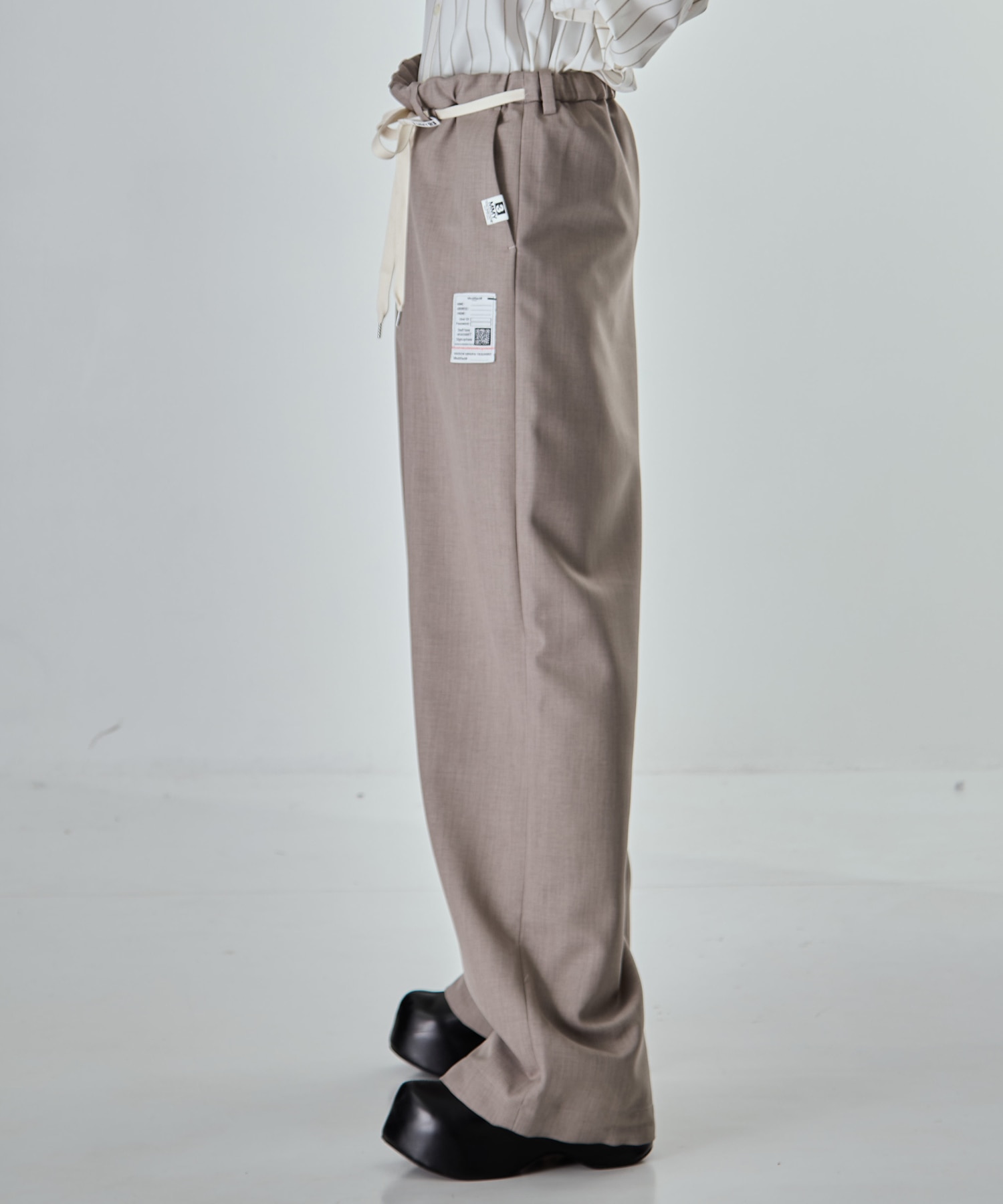 WOOLY TEXTURE EASY TROUSERS Maison MIHARA YASUHIRO