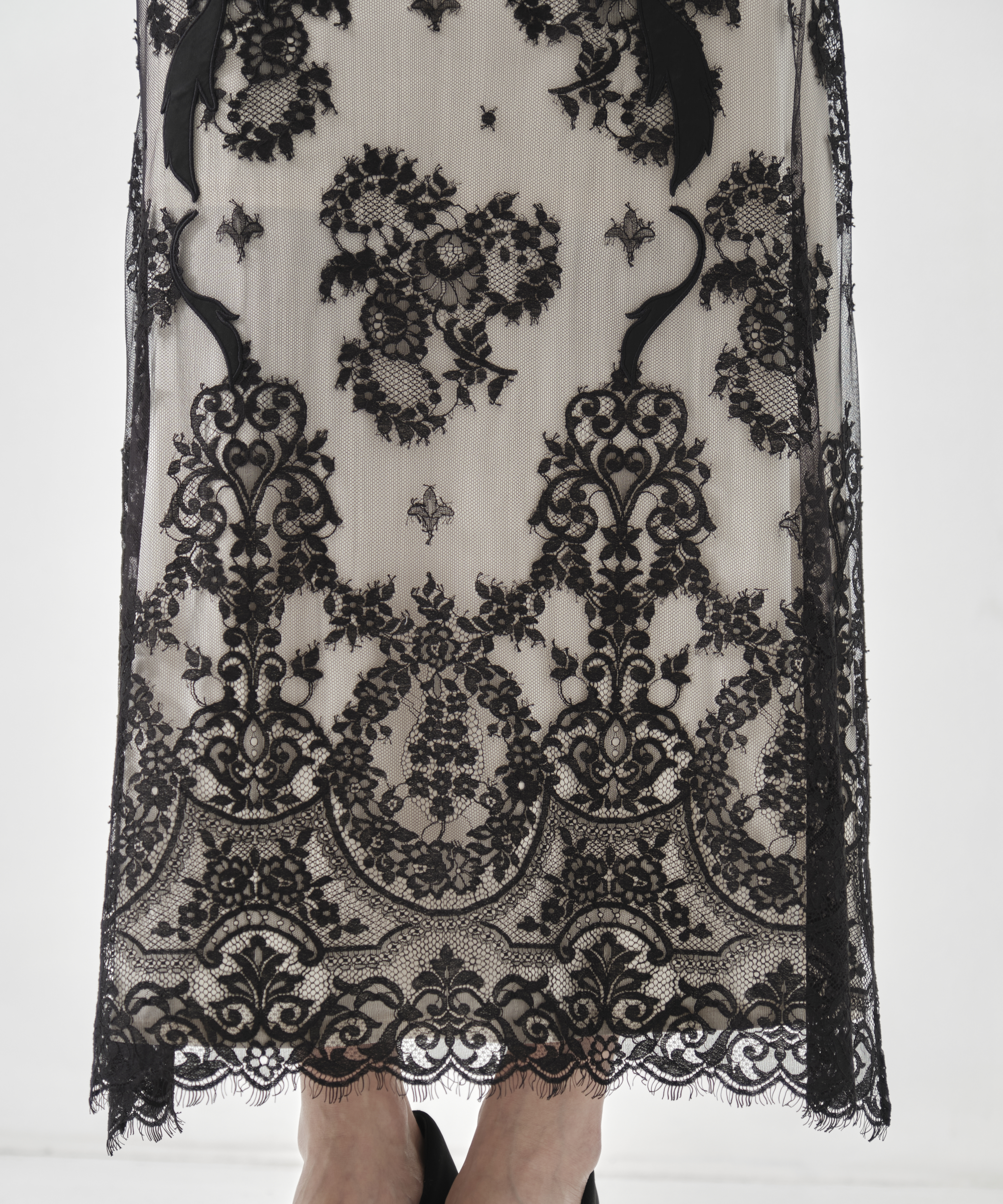 EMBROIDERED LACE SKIRT FETICO