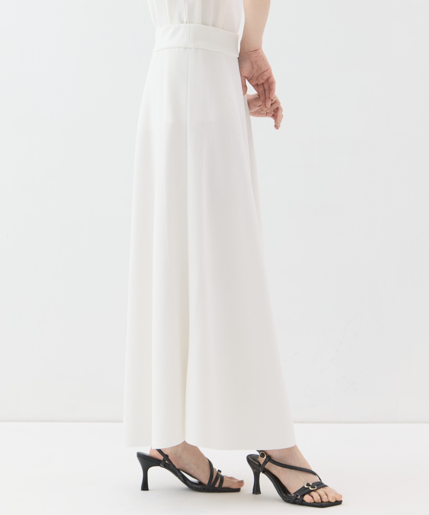 別注knit long flare skirt WRAPINKNOT